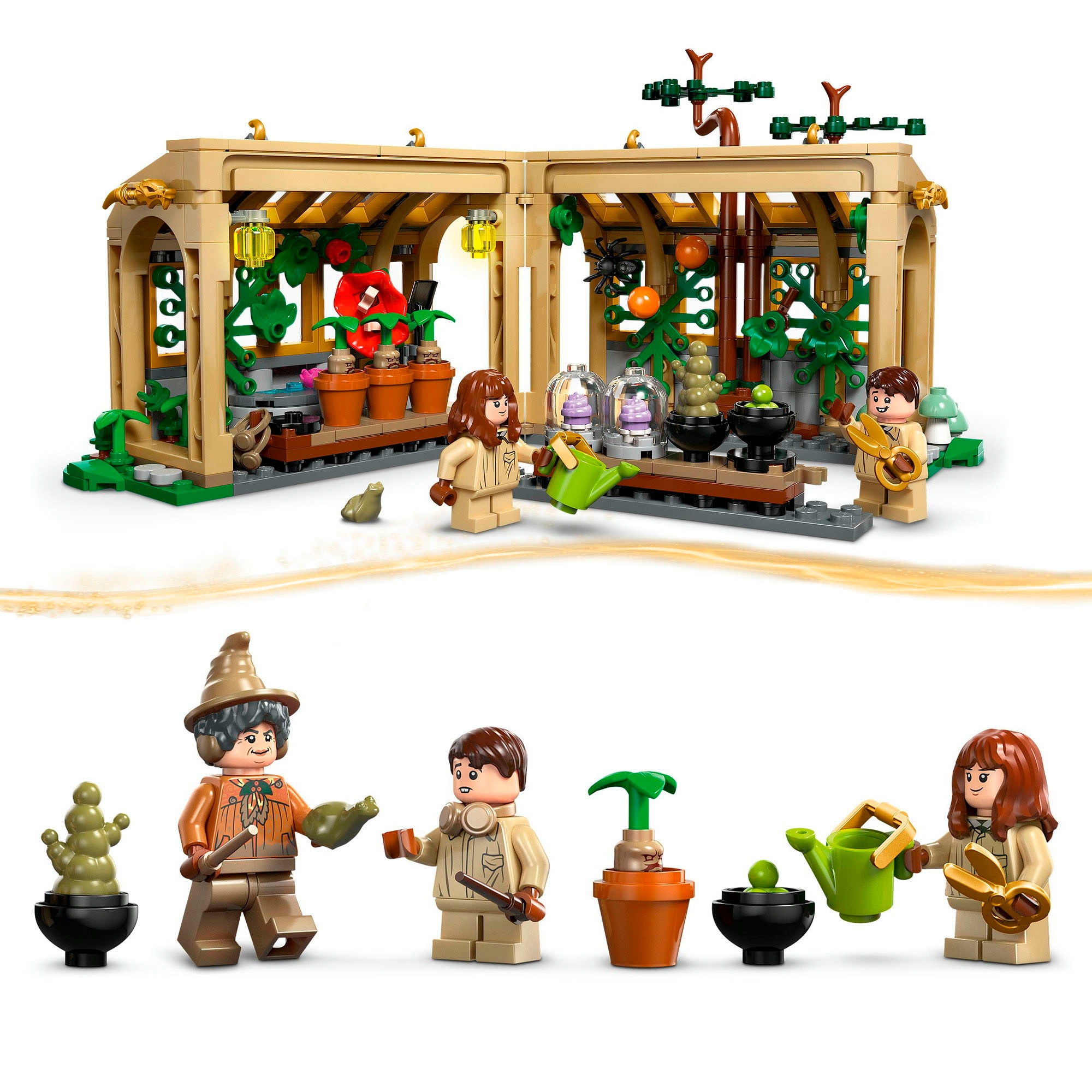 LEGO® Konstruktionsspielsteine »Schloss Hogwarts: Kräuterkundeunterricht (76445), LEGO Harry Potter™«, (390 St.), Made in Europe
