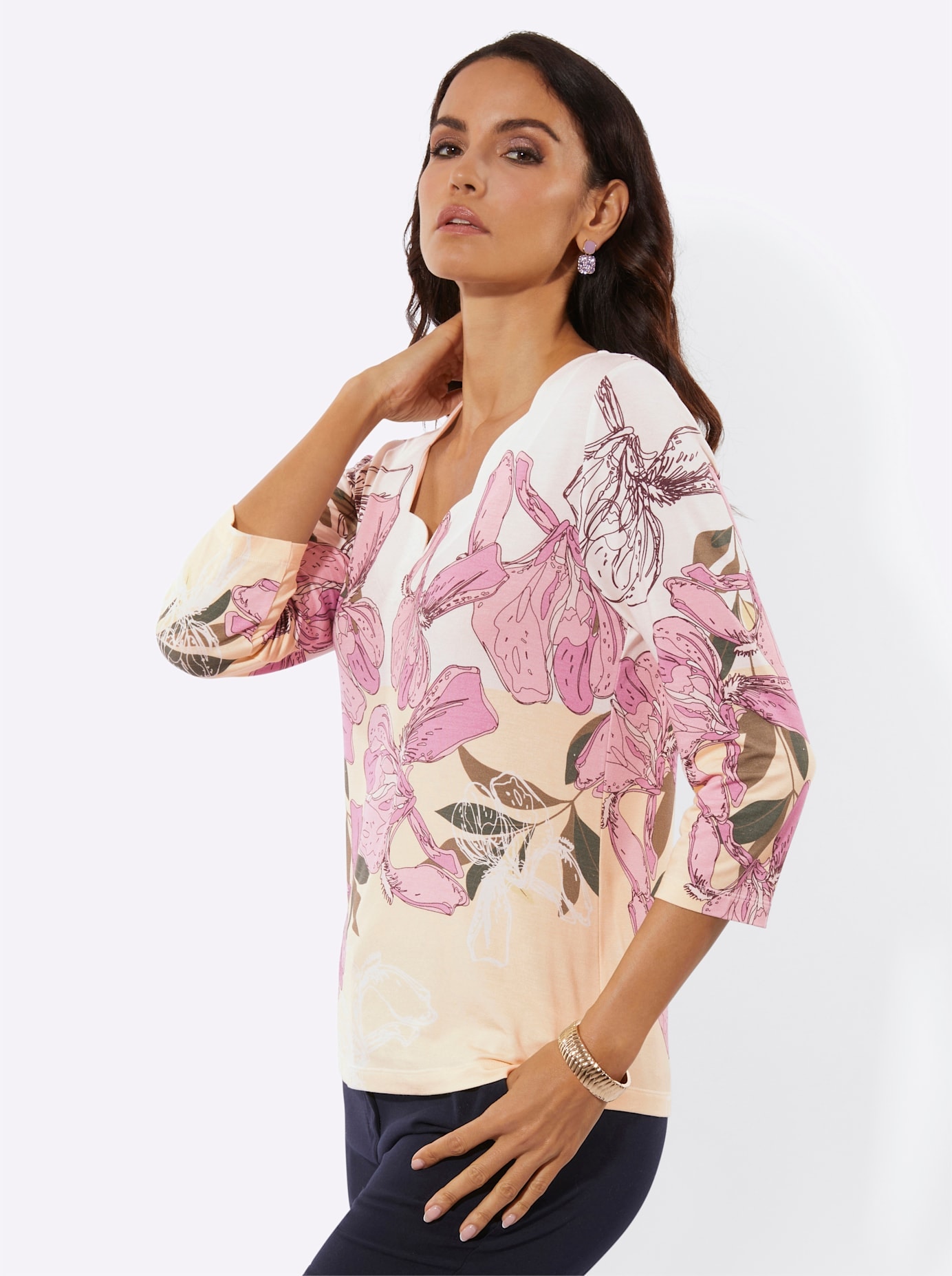 creation L Print-Shirt »Druck-Shirt« 1 tlg.