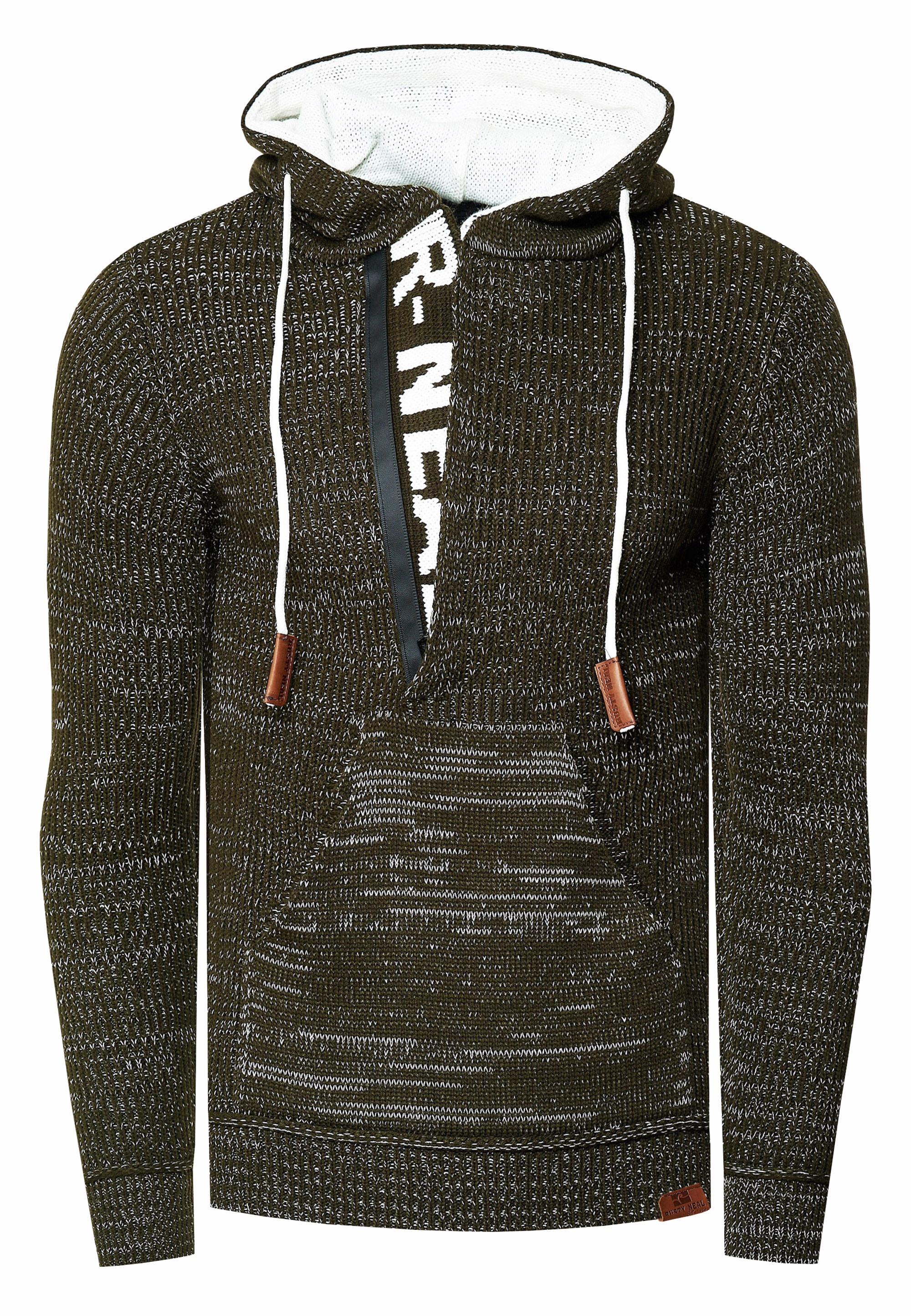 Rusty Neal Kapuzensweatshirt, mit stylischem Ausschnitt