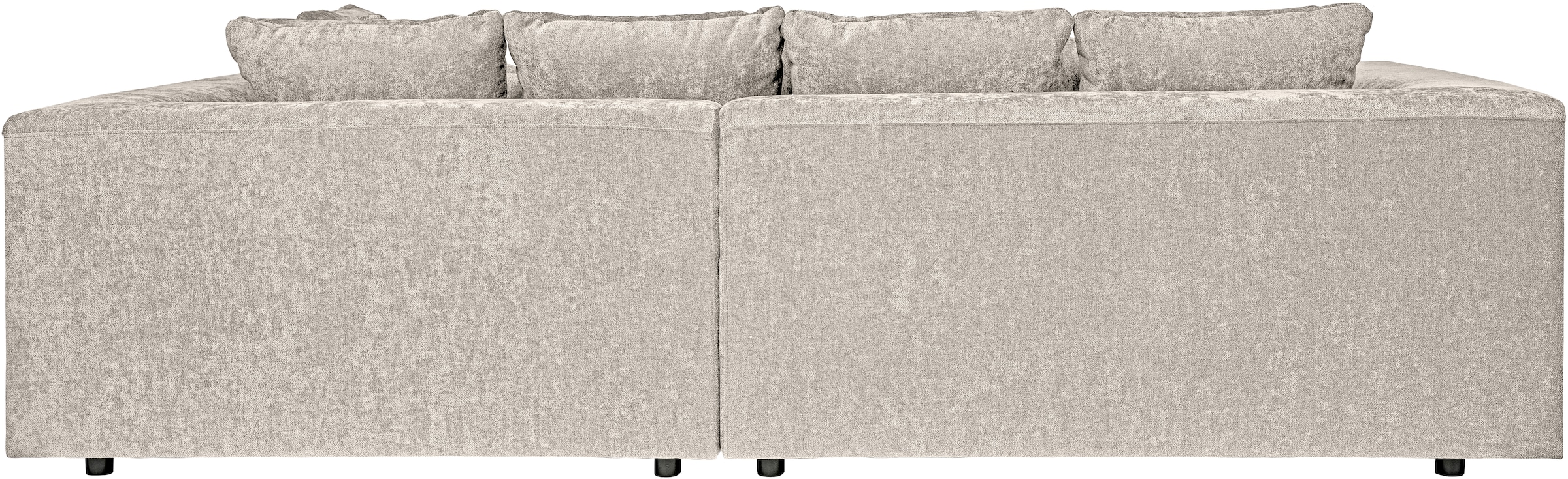 WERK2 Ecksofa »Tiga, Komfortsofa mit elekt. Auszugsfunktion, bequem, L-Form« Pure Wohlfühlgarantie: Ausziehbare Sitztiefe, XXL-Ottomane & Kissen.