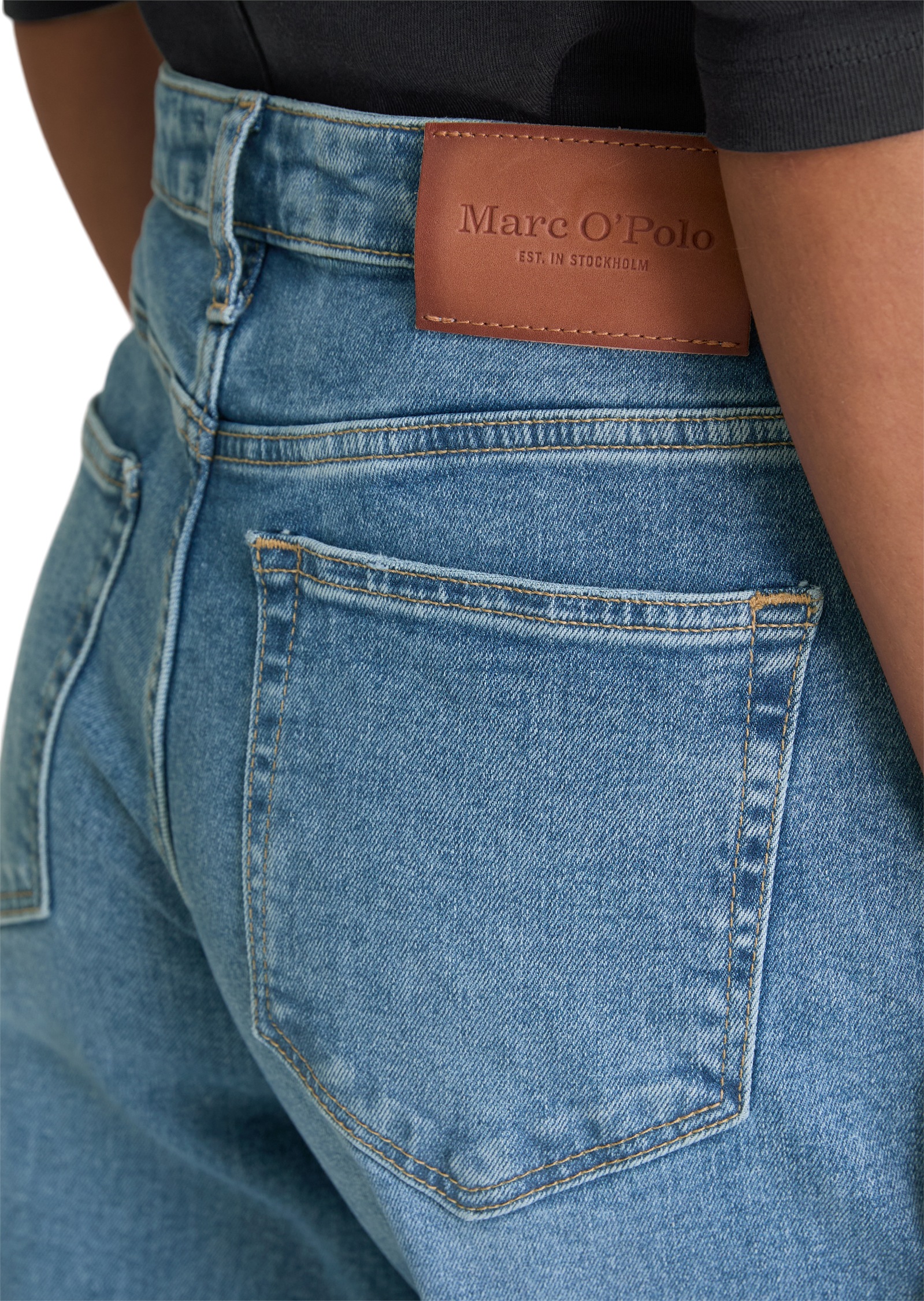 Thumbnail - Marc OPolo Relax-fit-Jeans "Model Lania wide aus Organic-Cotton-Polyester-Stretch"