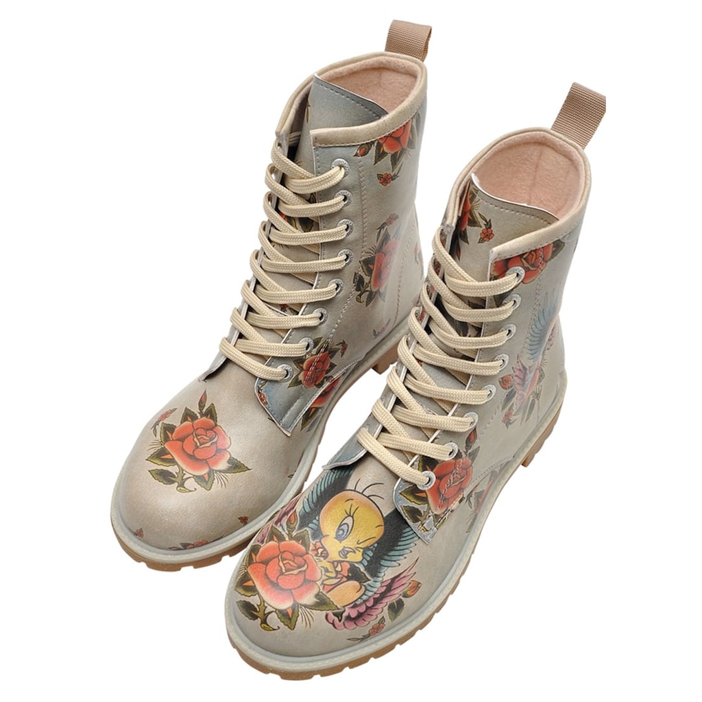 DOGO Schnürboots »Tweety with Roses«