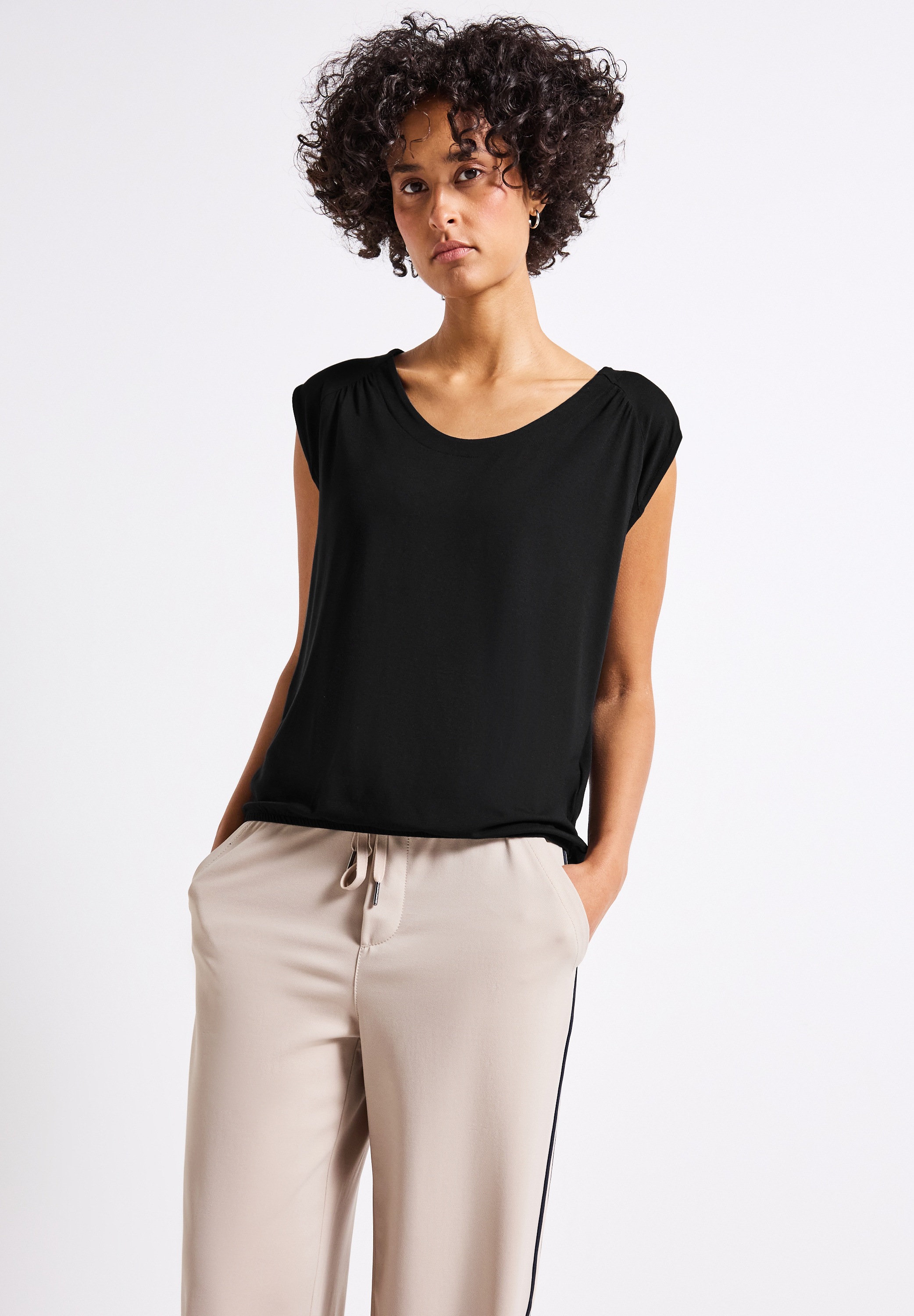 STREET ONE Tanktop aus Jersey in Unifarbe günstig online kaufen