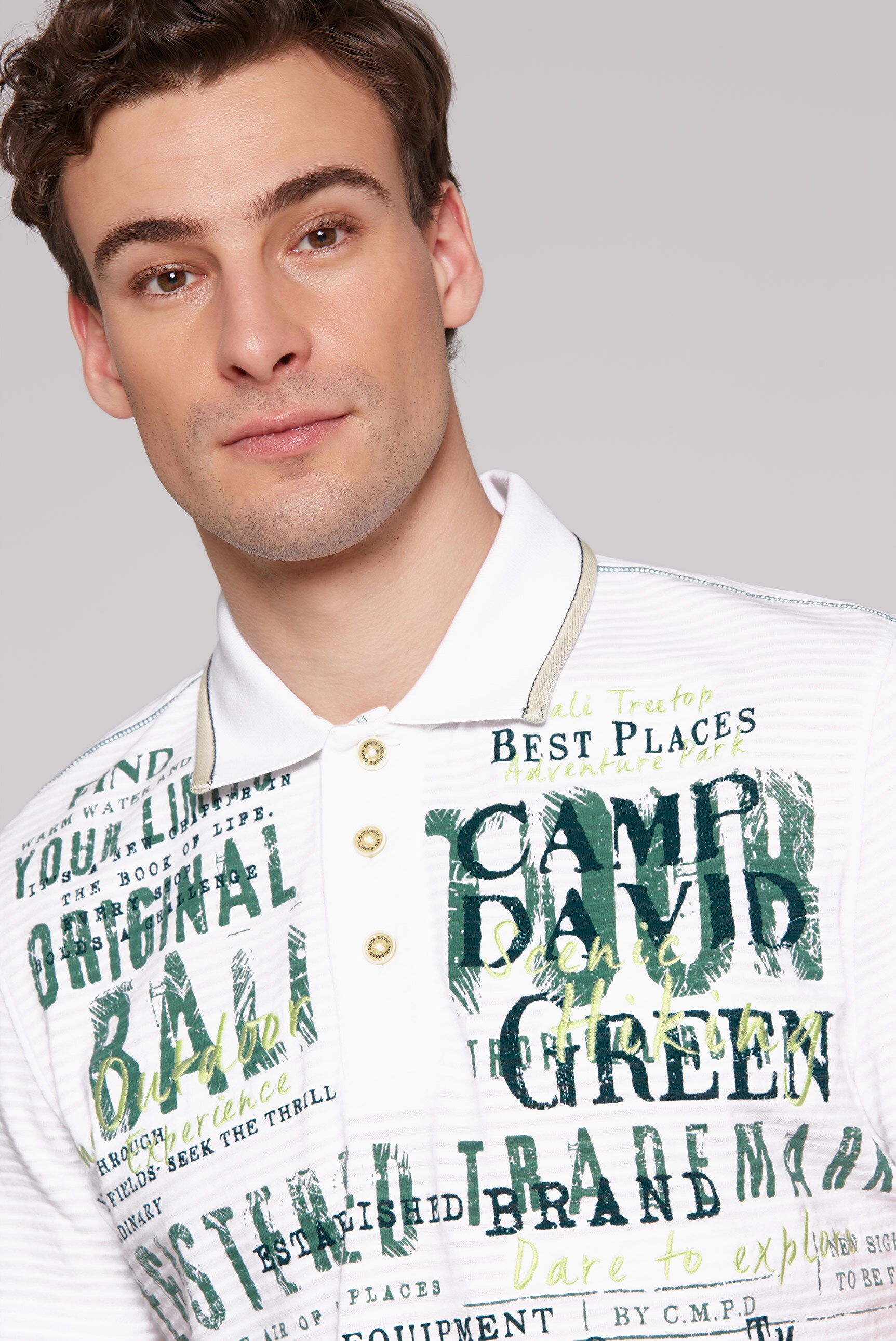 CAMP DAVID Poloshirt, aus Baumwolle