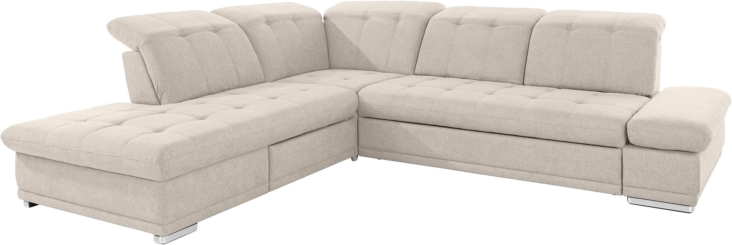 Thumbnail - COTTA Ecksofa "Holiday L-Form mit Sitztiefen-, Armteil- und Kopfteilverstellung", wahlweise mit Bettfunktion & Bettkaste...