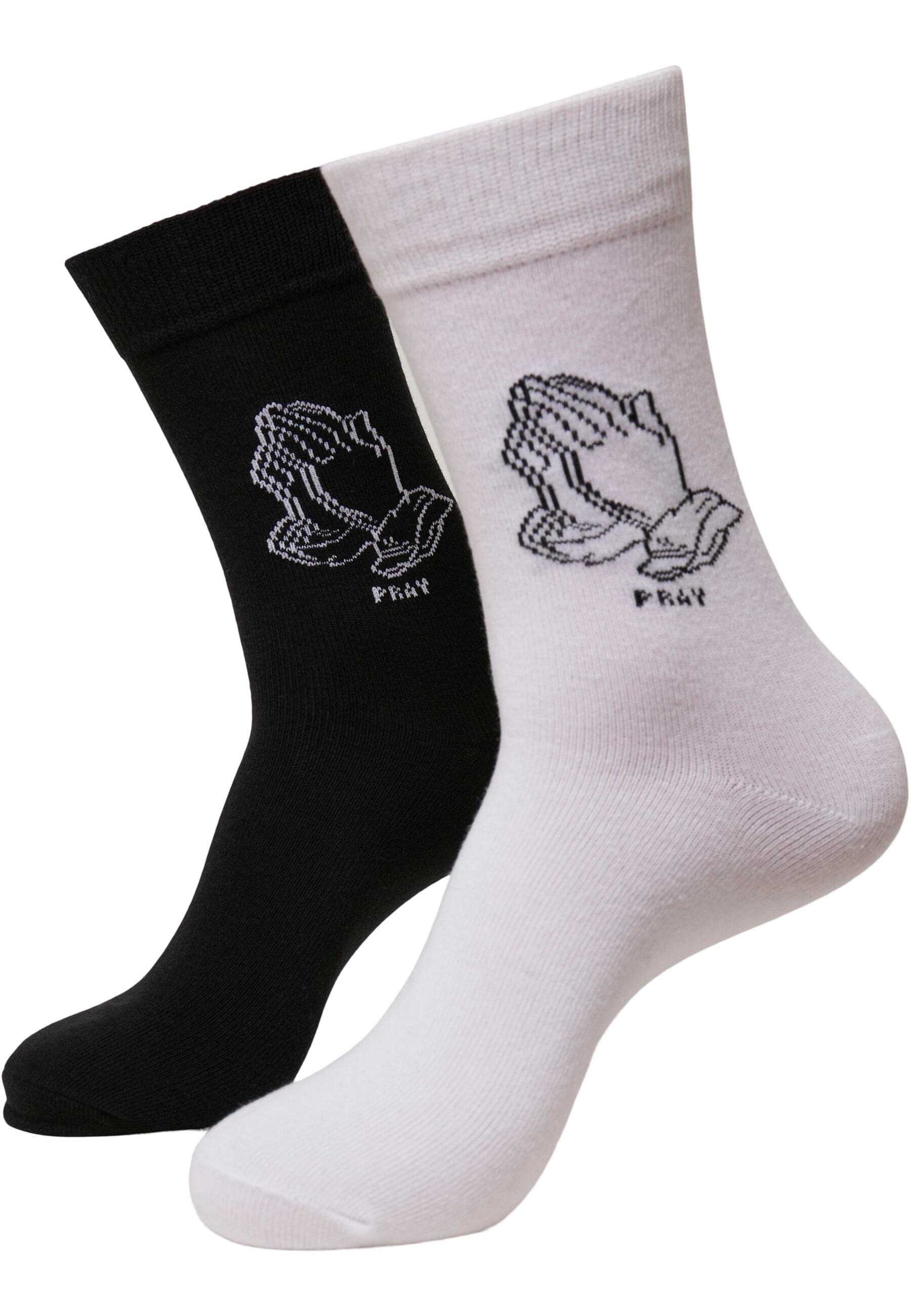 MisterTee Basicsocken "MisterTee Unisex Pray Hands Socks 2-Pack", (1 Paar) günstig online kaufen
