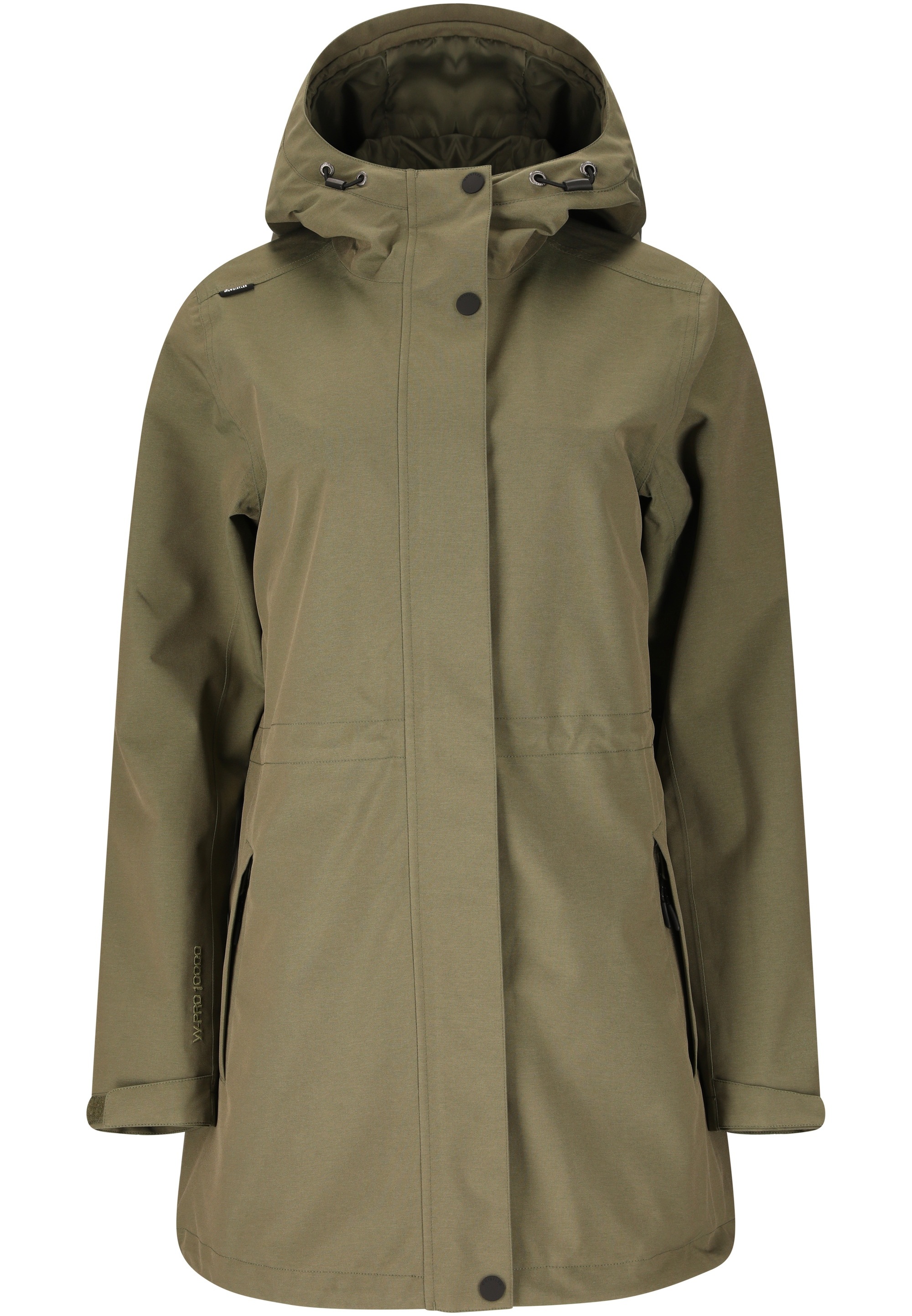Outdoorjacke WHISTLER "Aylie", Damen, Gr. 38, braun, 100% Polyester, unifarben, normal, hoch geschlossener Ausschnitt, Jacken Outdoorjacke, Bionic Finish 2