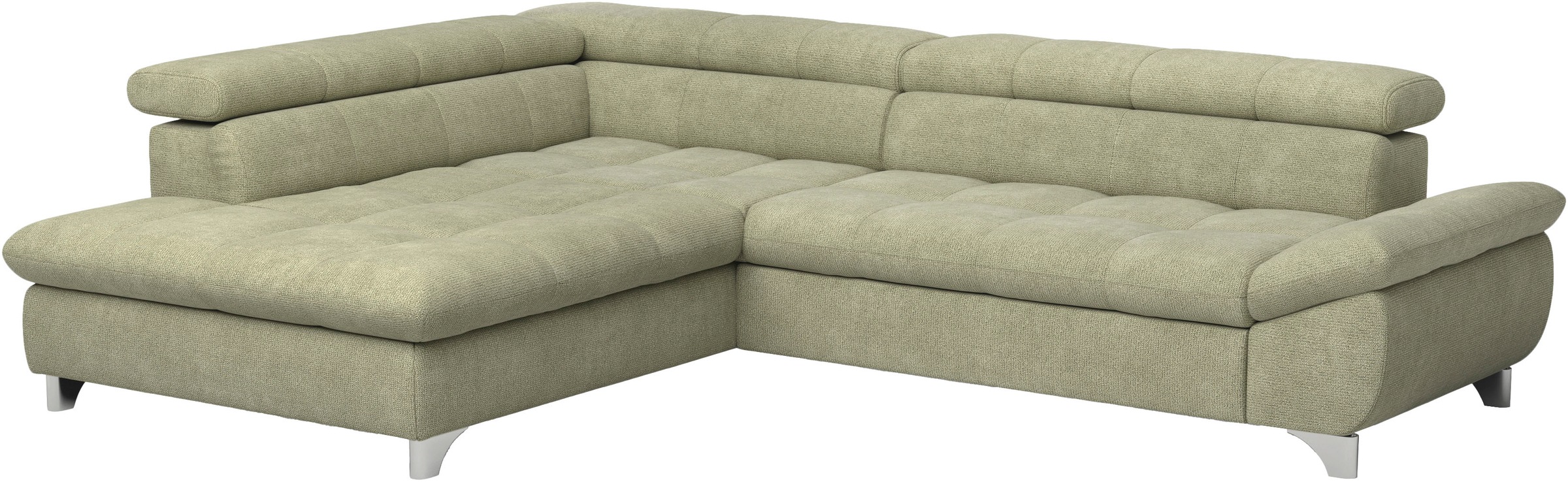 COTTA Ecksofa »Gemini L-Form«, mit Kopfteilverstellung, wahlweise mit Bettfunktion