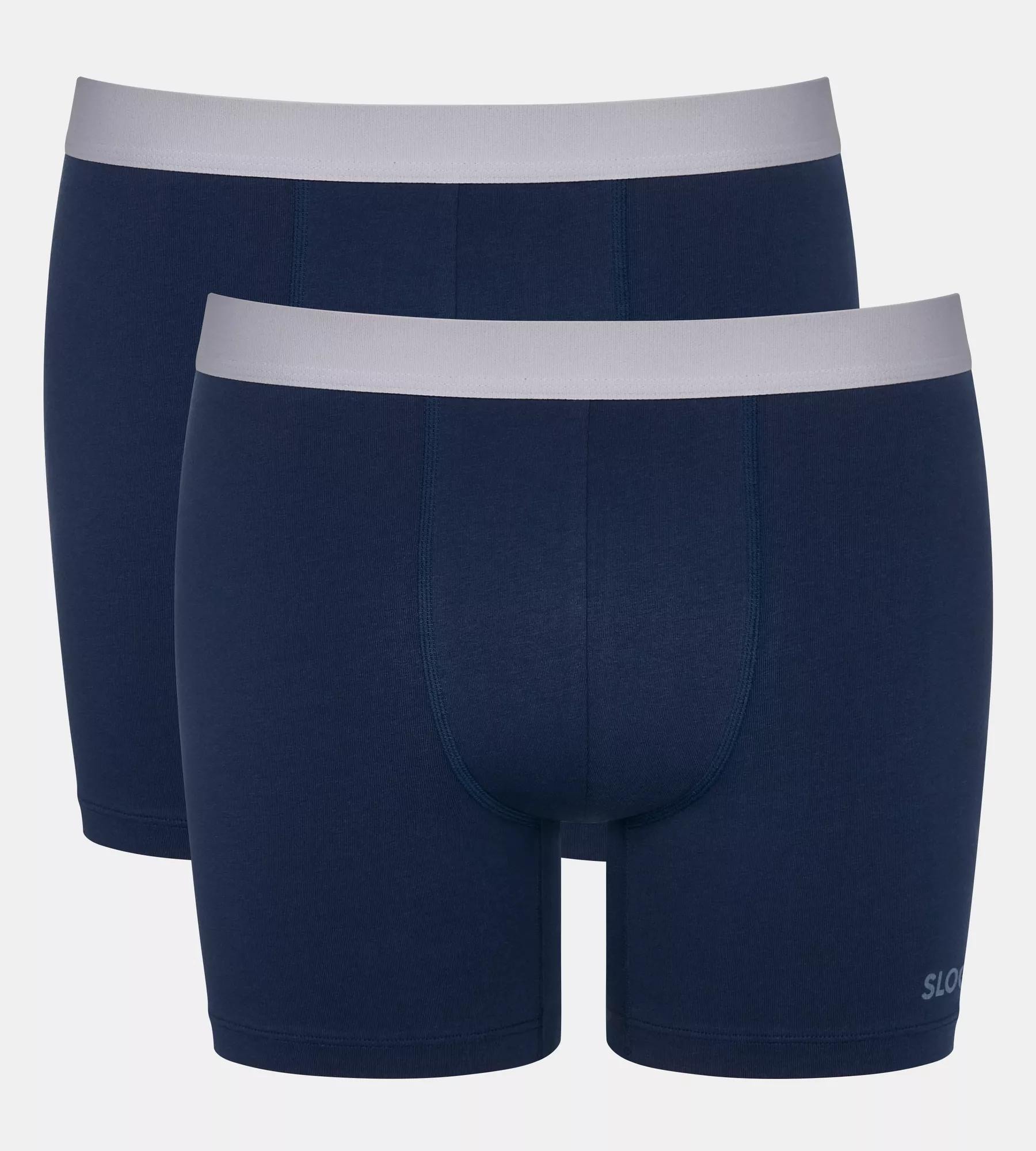 sloggi Boxer "Men GO ABC 2.0" längeres Bein, Baumwollmix, weich, elastischer Bund
