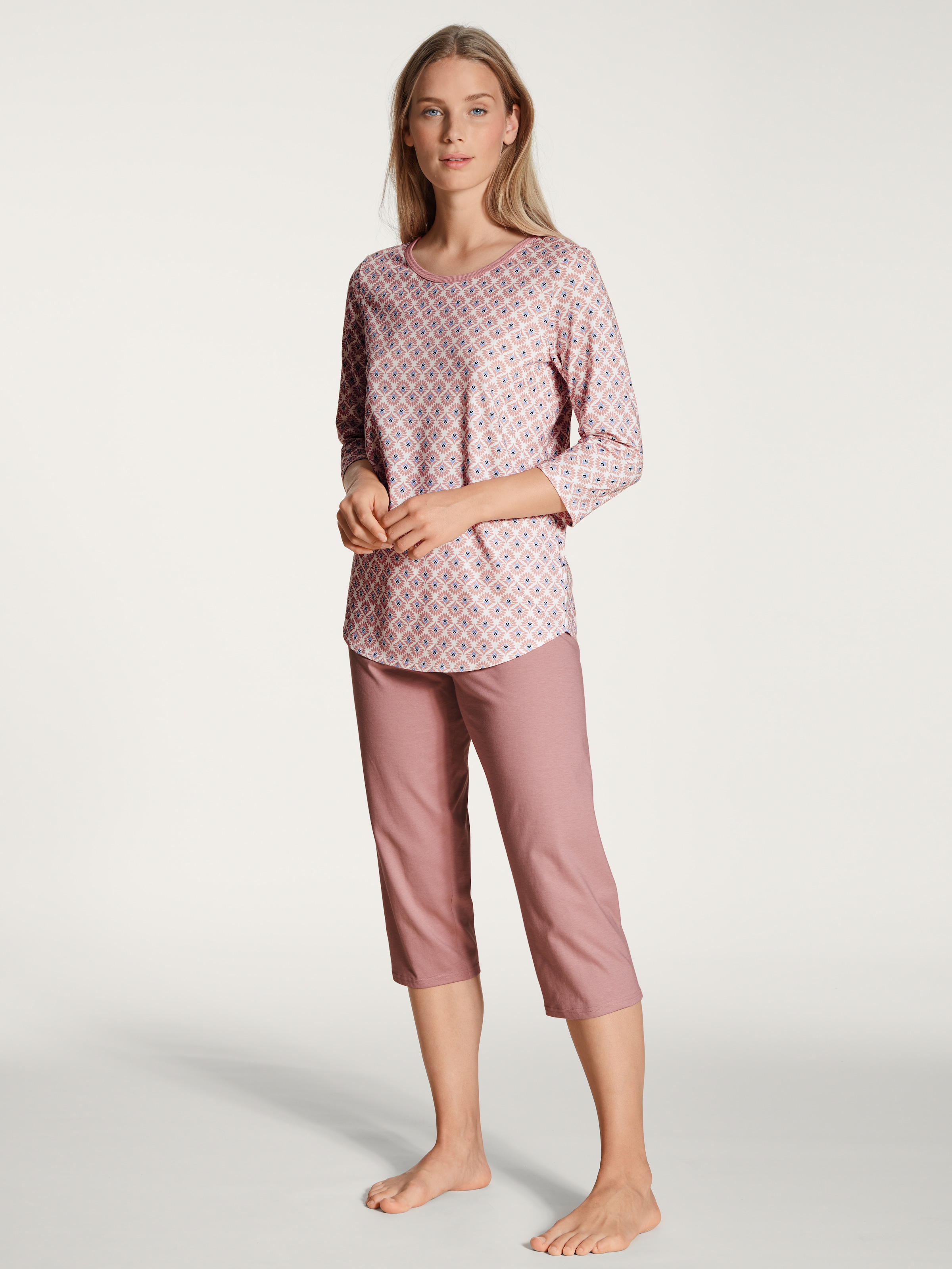 CALIDA Capri-Pyjama "Lovely Nights" 2 Stk. tlg., mit modern Fit günstig online kaufen