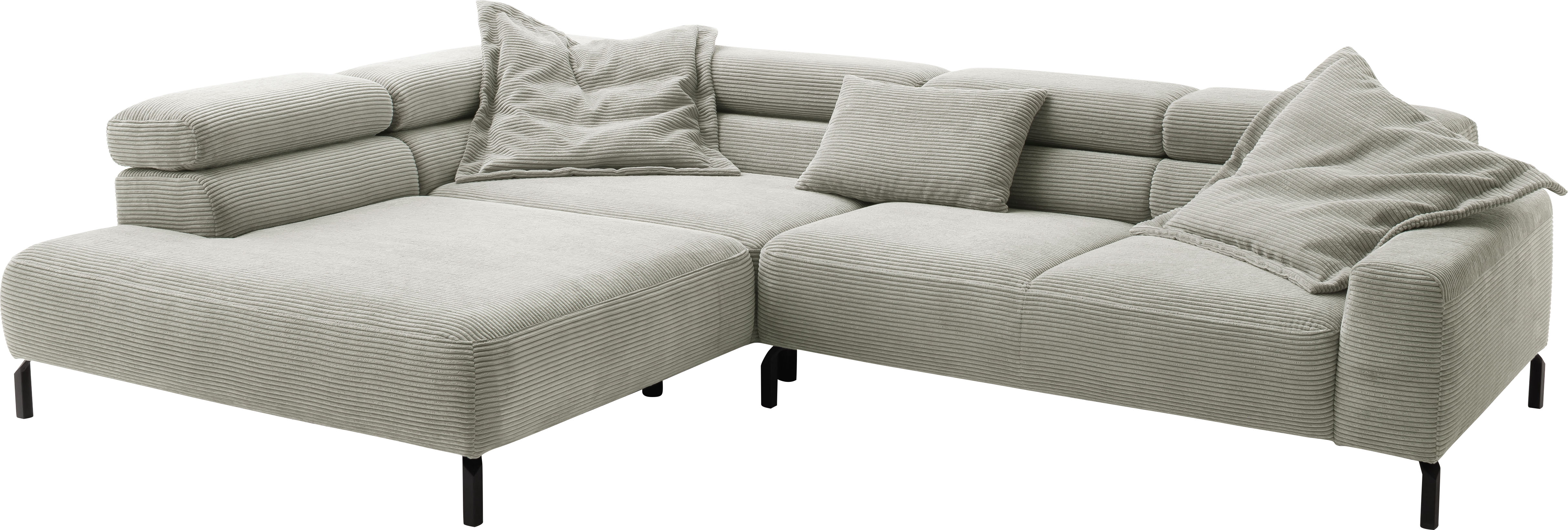 Thumbnail - Places of Style Ecksofa "Antonelli, L-Form, inkl. Kopfteilverstellung, Breite 312 cm", ohne Sitztiefenverstellung, in Co...
