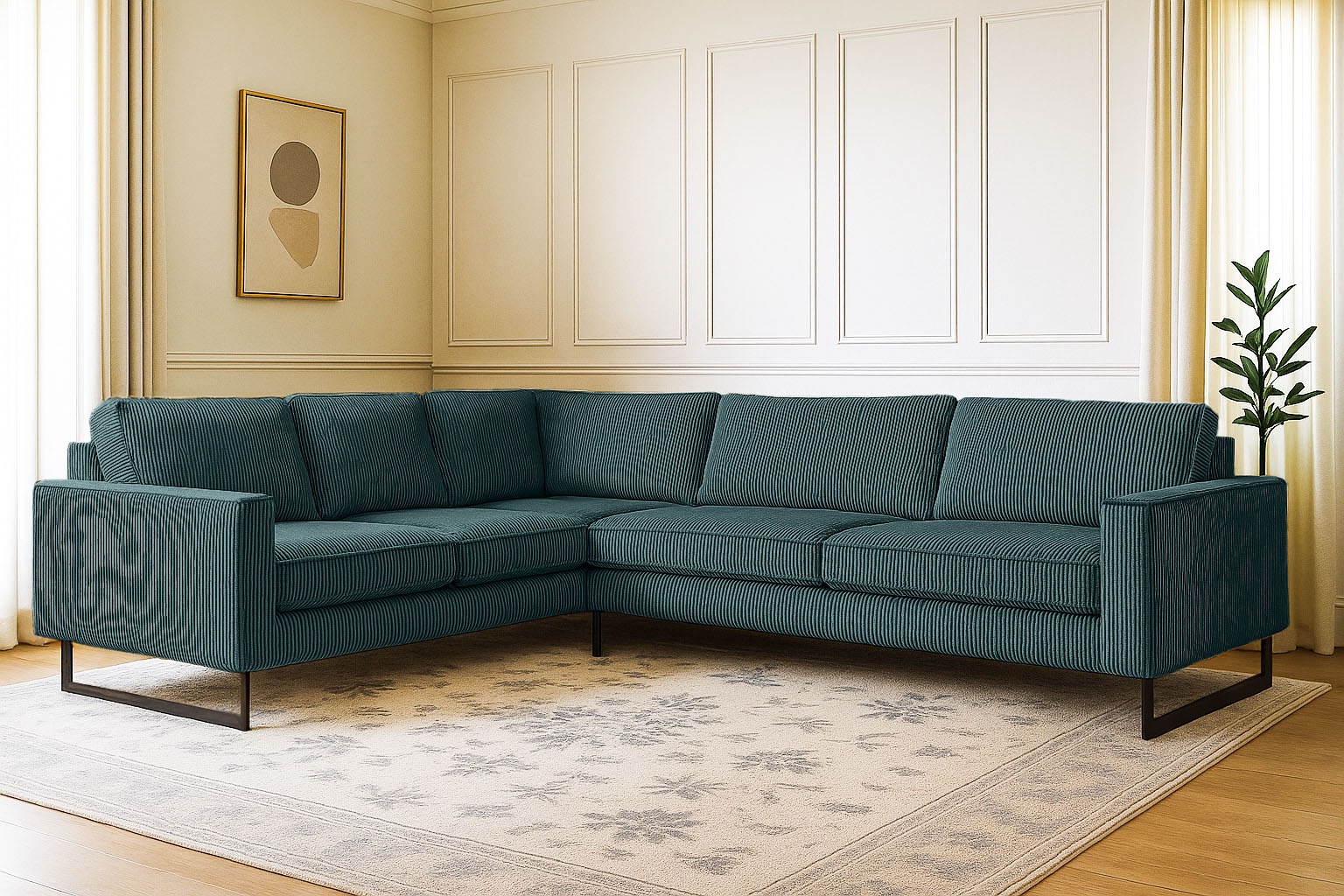 Home affaire Ecksofa "Pinto, XXL, 250/290 cm, langer Schenkel, Ottomane" Co günstig online kaufen