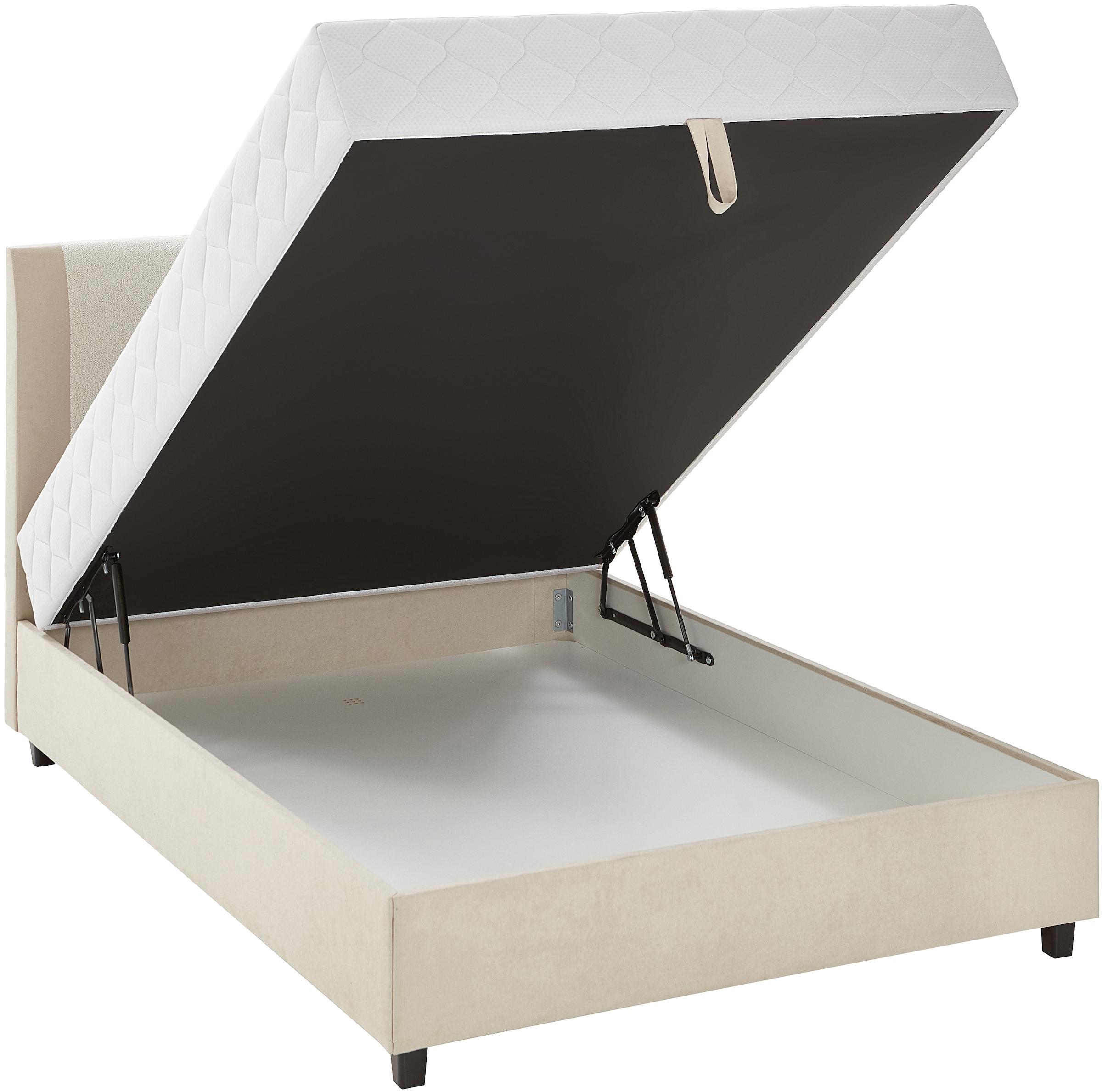 ATLANTIC home collection Boxbett »Borgholm«, mit Taschen-Federkernmatratze, Bettkasten und Absetzung im Kopteil