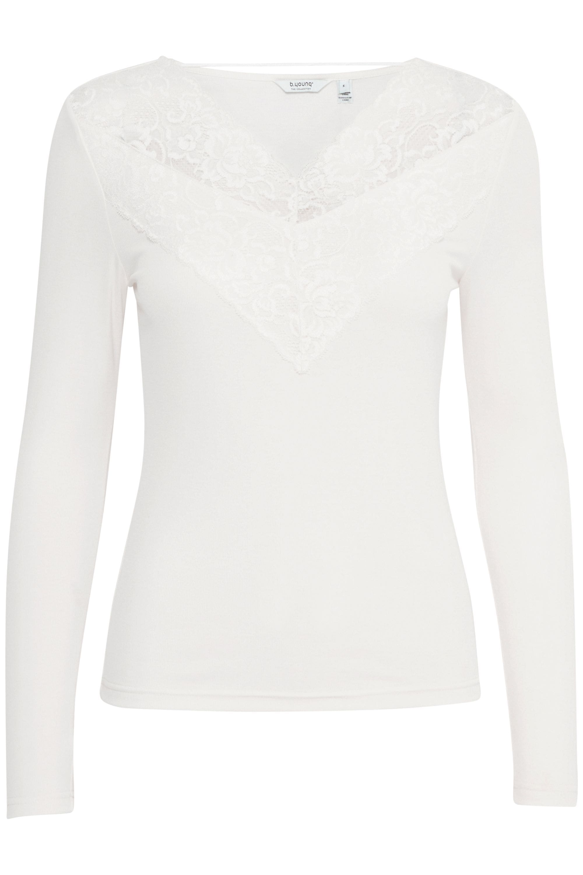 b.young Longsweatshirt "Longtop BYPIRENI LACE TOP -" günstig online kaufen