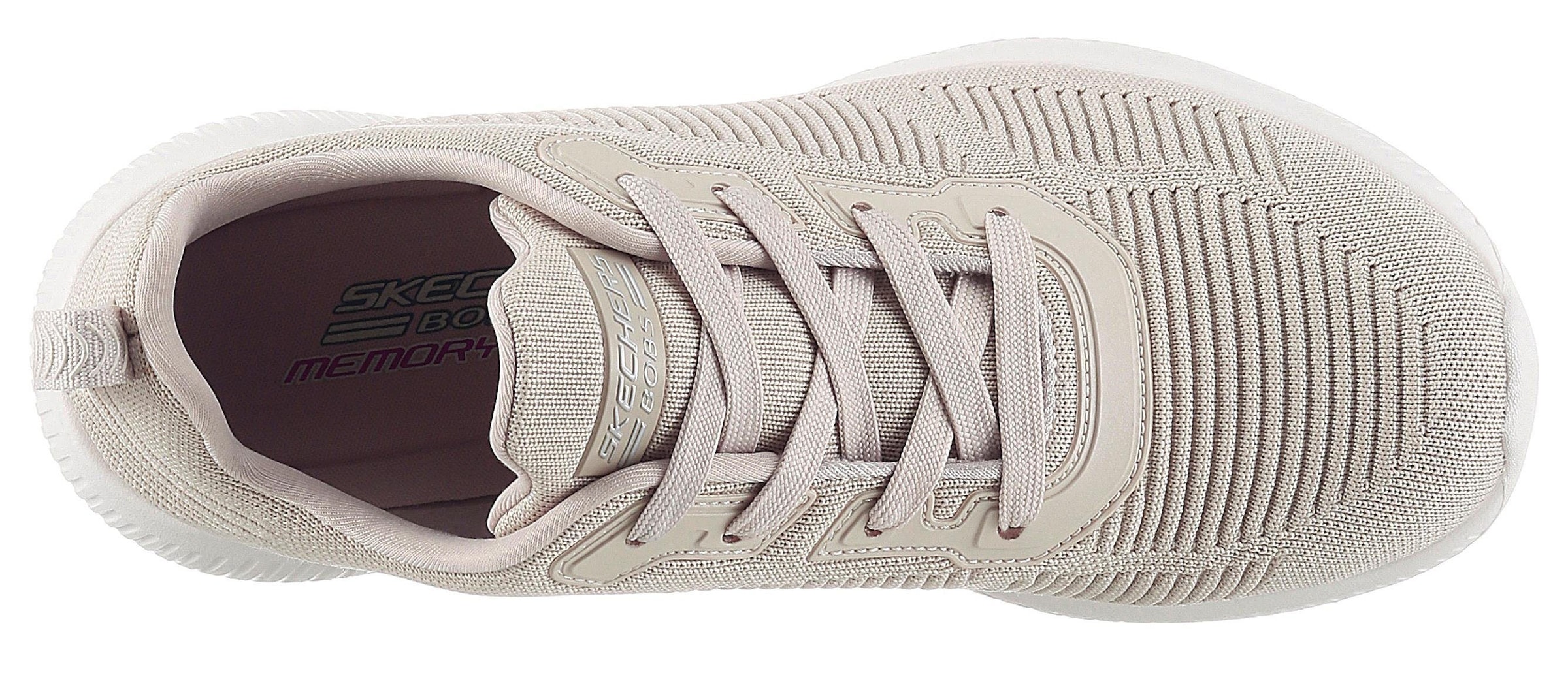 Skechers Sneaker »Bobs Squad - Tough Talk«, Freizeitschuh, Halbschuh, Schnürschuh mit Skech-Knit