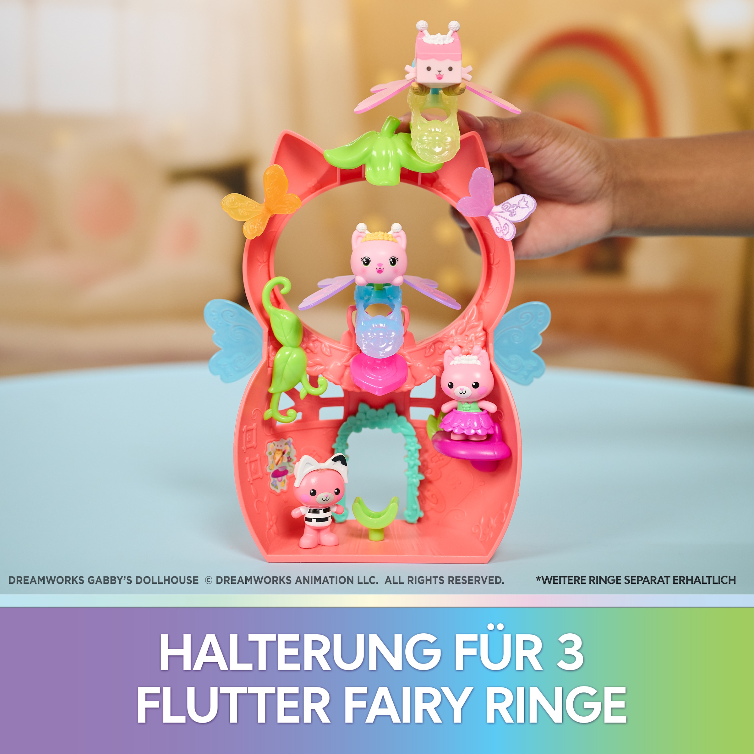 Spin Master Spielwelt »Gabby’s Dollhouse –  Flutter Fairy Spielset mit Ring und 12 Teilen«