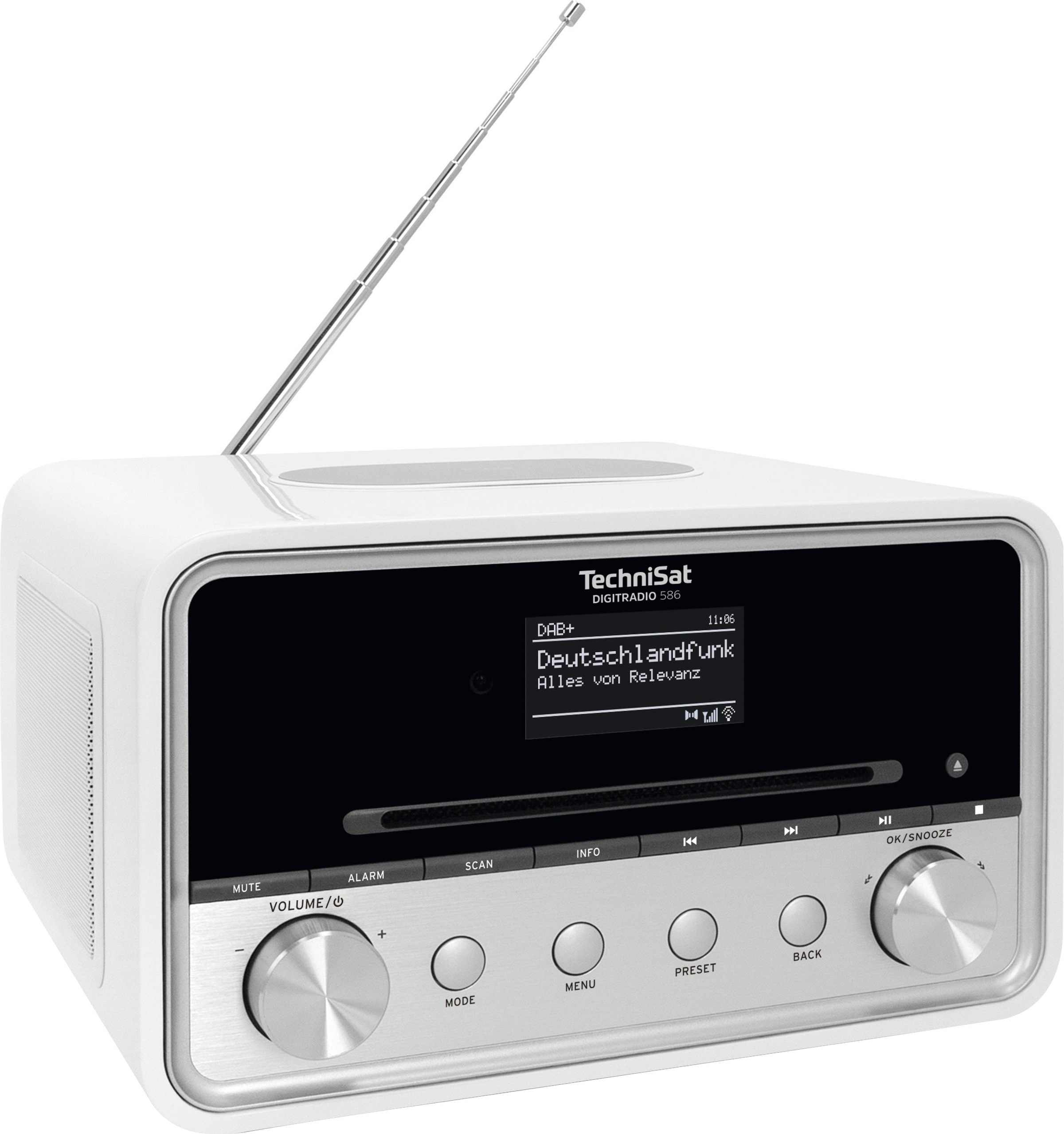TechniSat Radio »DIGITRADIO 586«, (Bluetooth-A2DP Bluetooth-AVRCP Bluetooth-WLAN Digitalradio (DAB+)-Internetradio-UKW mit RDS 20 W)