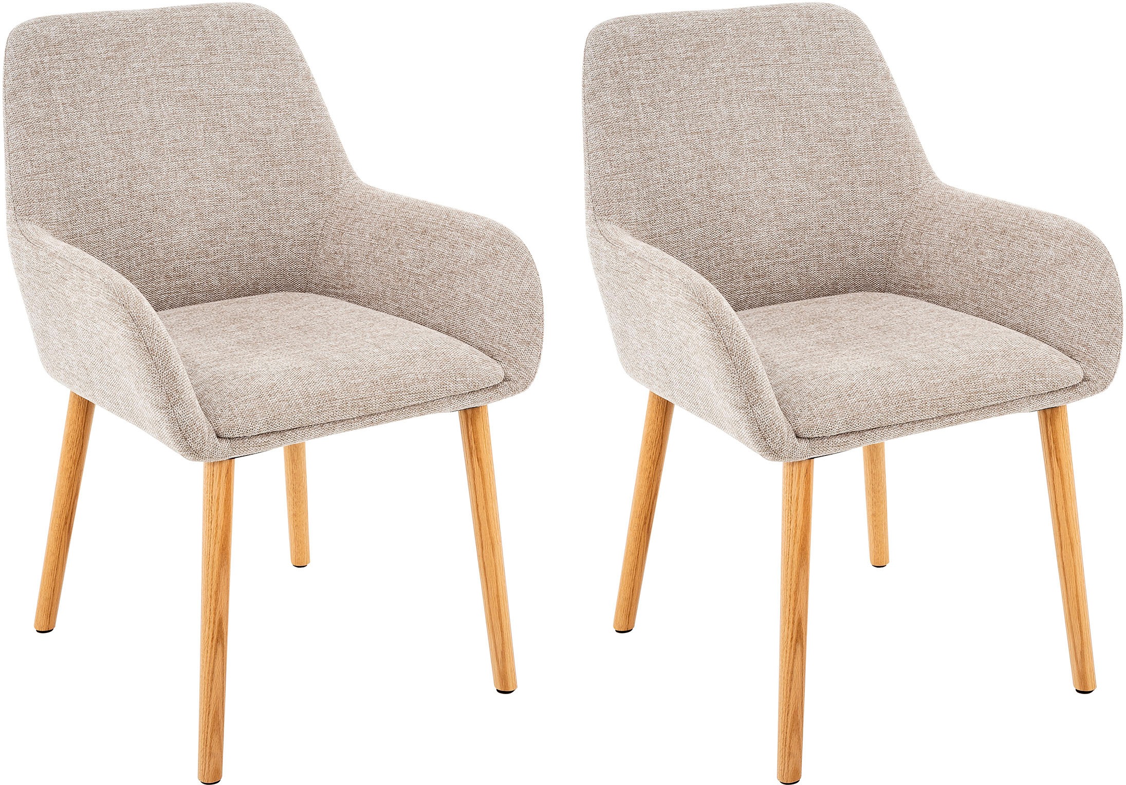 OTTO home Esszimmerstuhl "Evinnia" (Set) 2 Stk.massive Eichenholzbeine, pfl günstig online kaufen