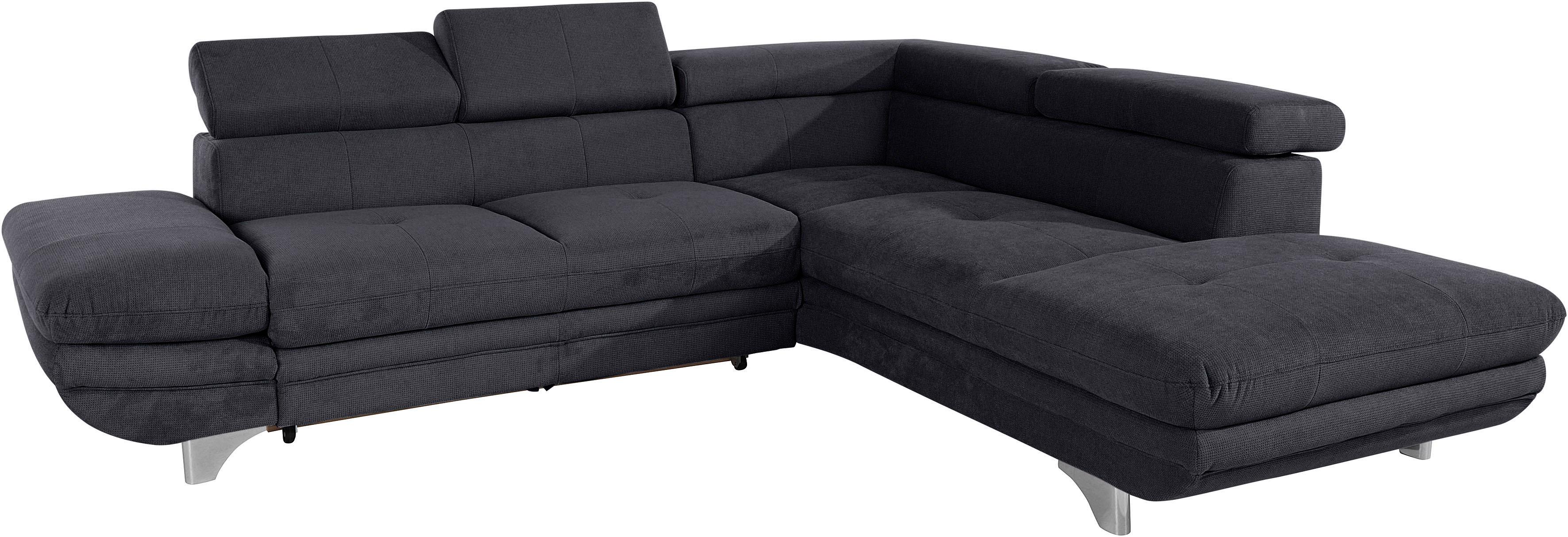 COTTA Ecksofa "Enterprise L-Form" mit Arm- & Kopfteilverstellung, wahlweise mit Schlaffunktion
