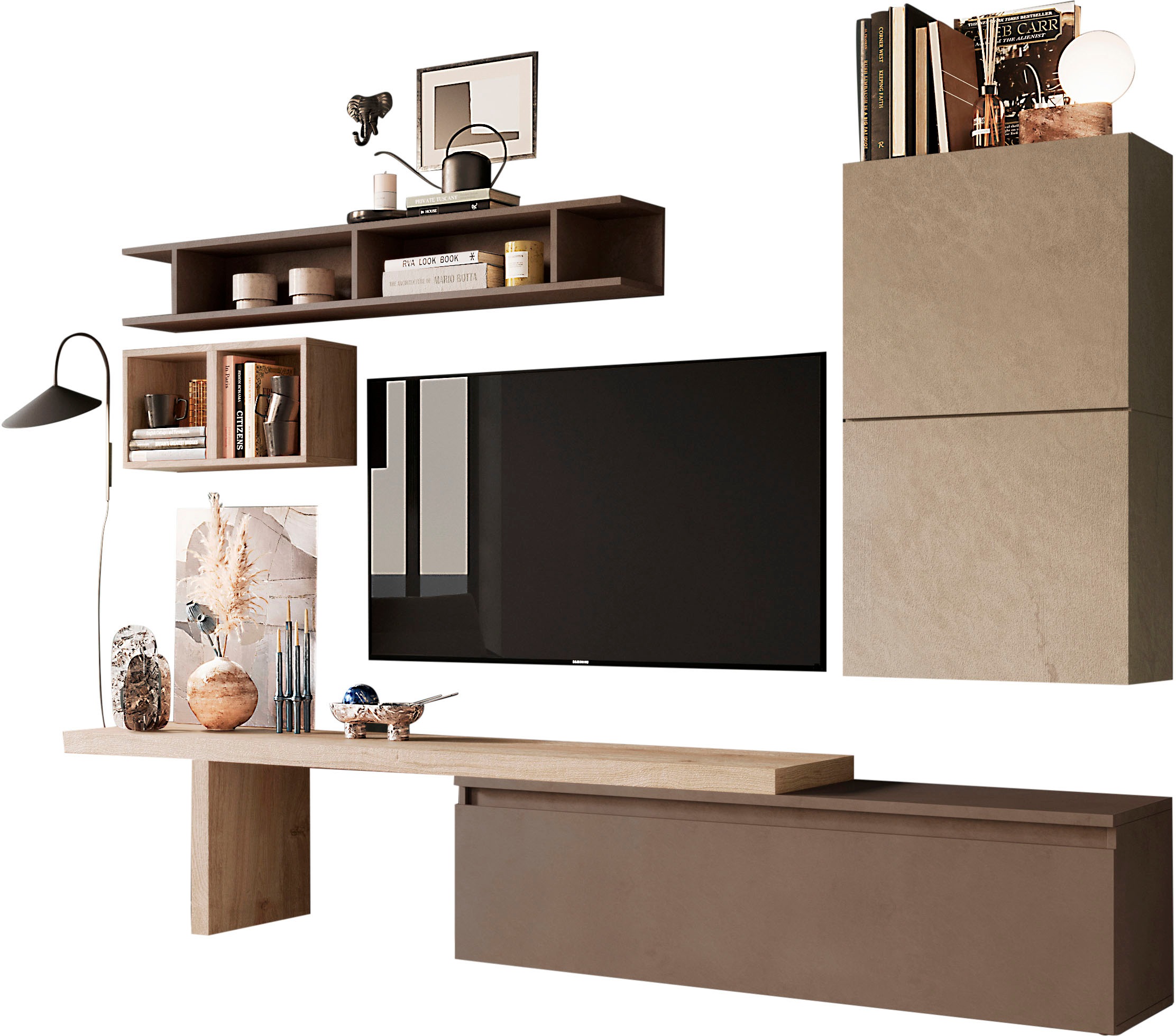 Home affaire Wohnwand "Infinity, 6tlg. Breite 276 cm, Höhe variabel, Schran günstig online kaufen