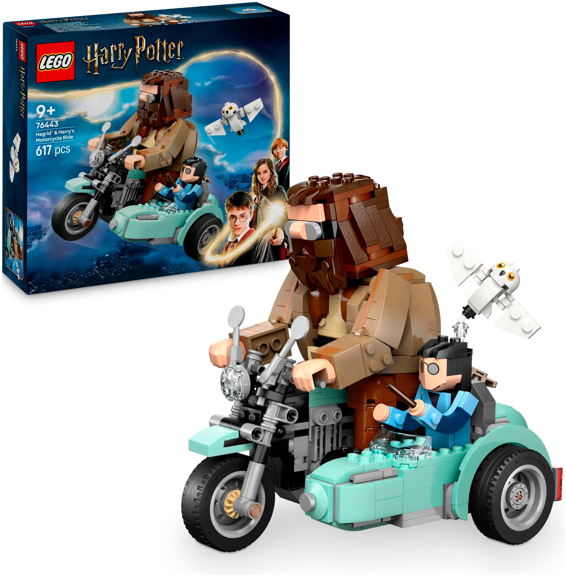 LEGO Kinder Konstruktionsspielsteine "Hagrids und Harrys Motorradtour (76443), LEGO Harry Potter ", bunt, Kunststoff, Spielbausteine, Made in Europe