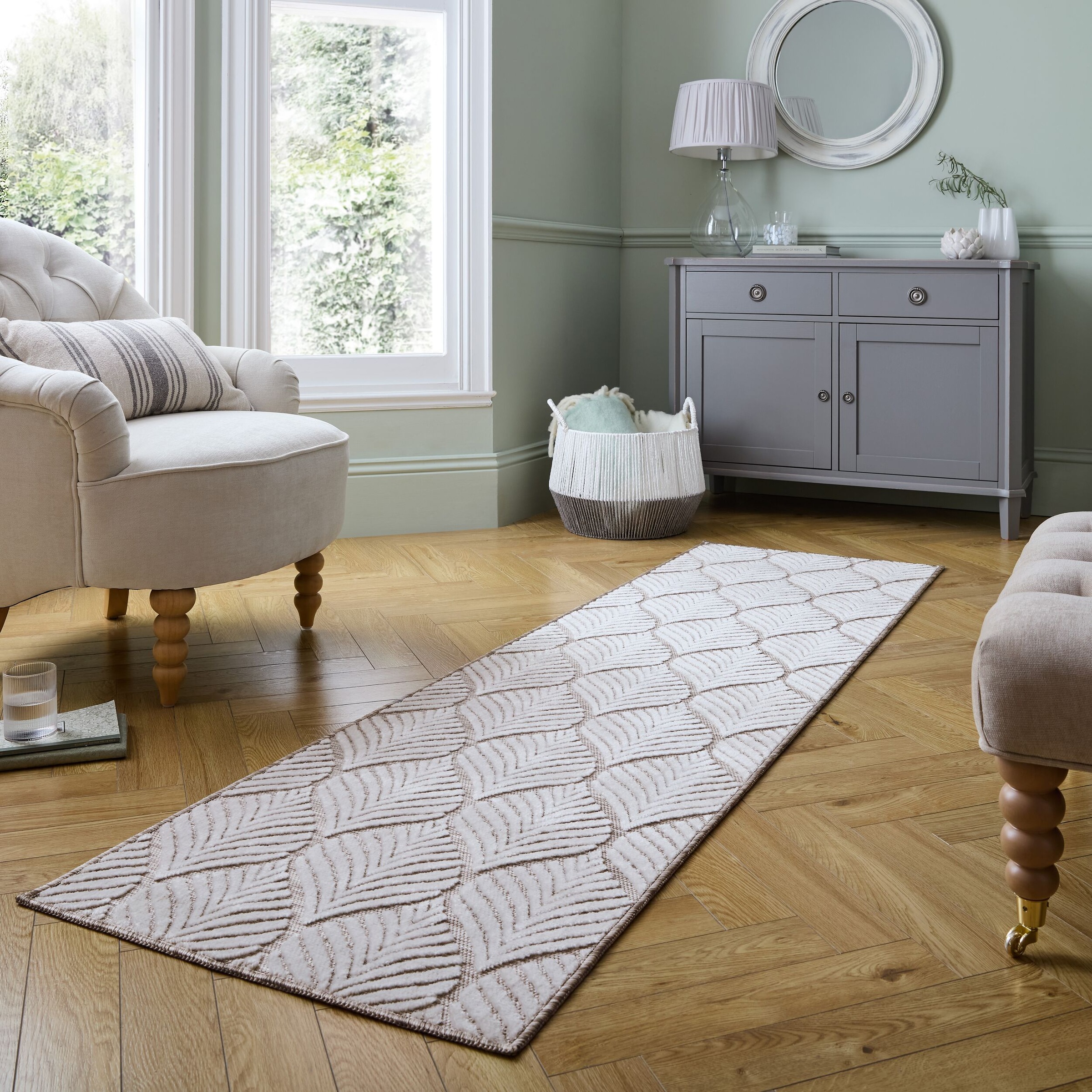 FLAIR RUGS Teppich "Elm Leaf" rechteckig 4 mm Höhe In & Outdoor geeignet, H günstig online kaufen
