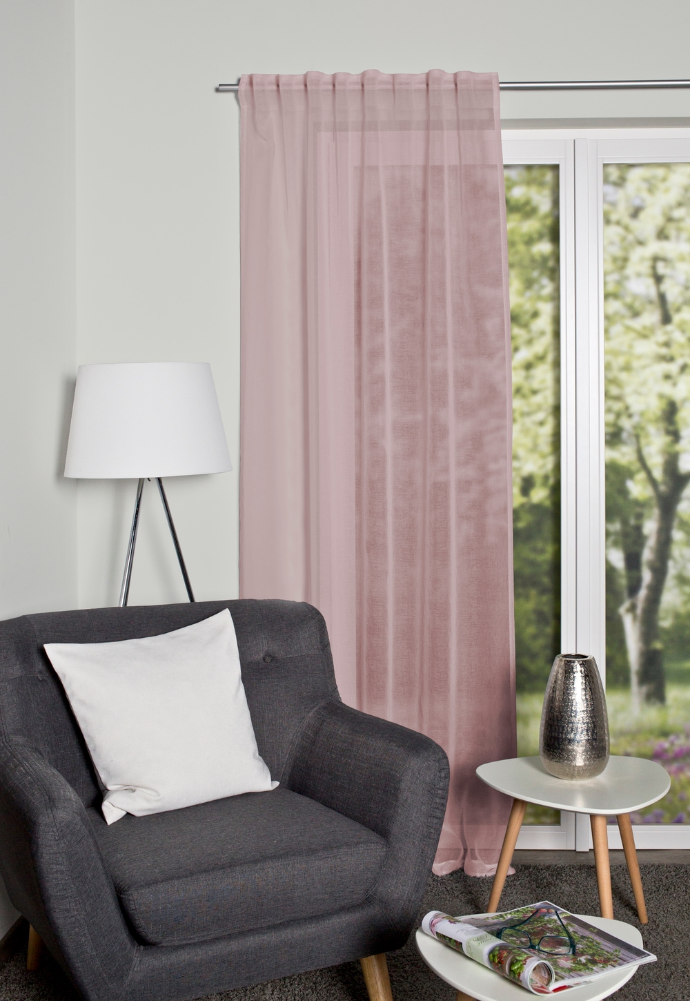 HOME WOHNIDEEN Gardine »DOLLY«, (1 St.), transparent