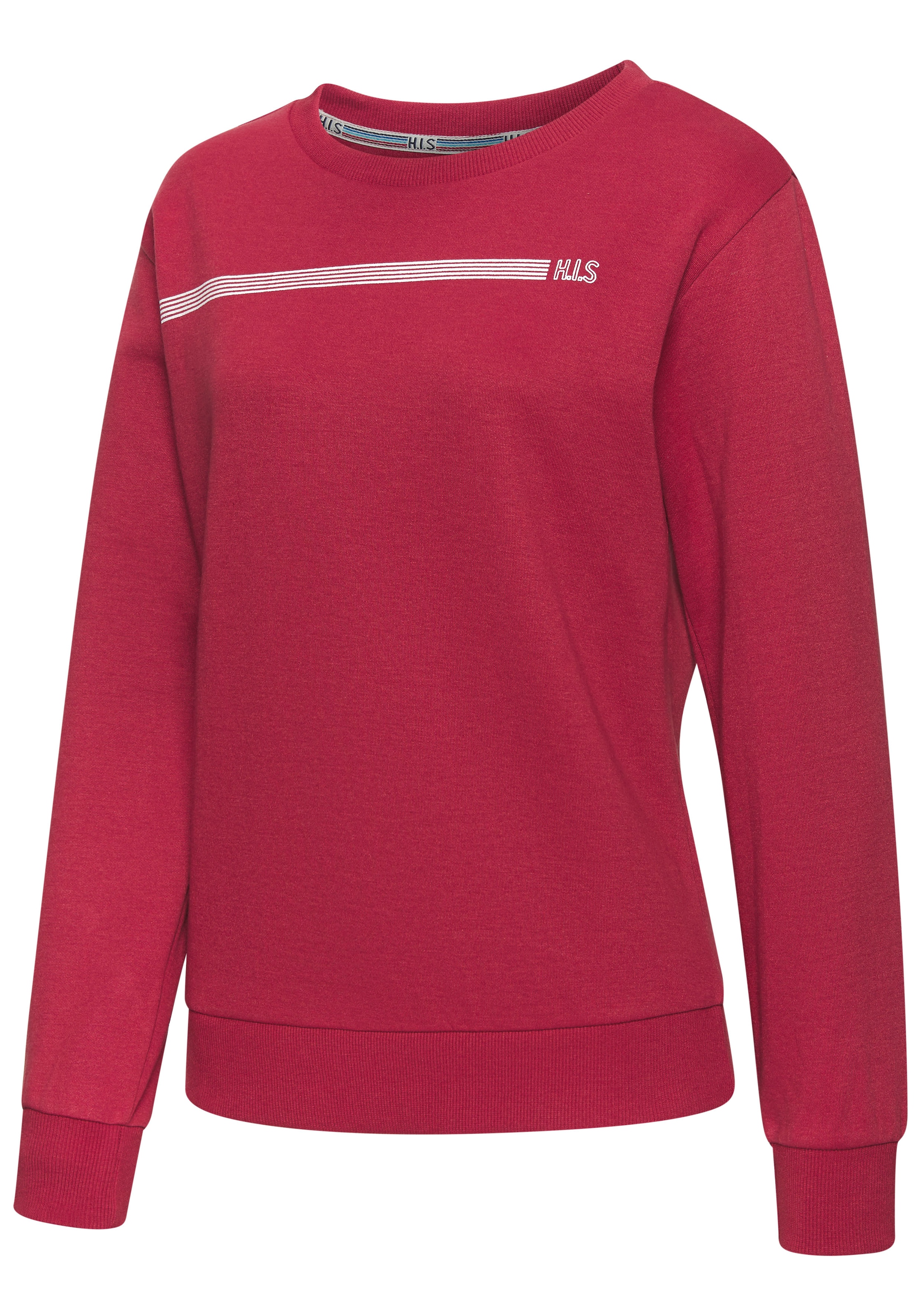 H.I.S Sweatshirt, Basic mit Logodruck, Loungewear