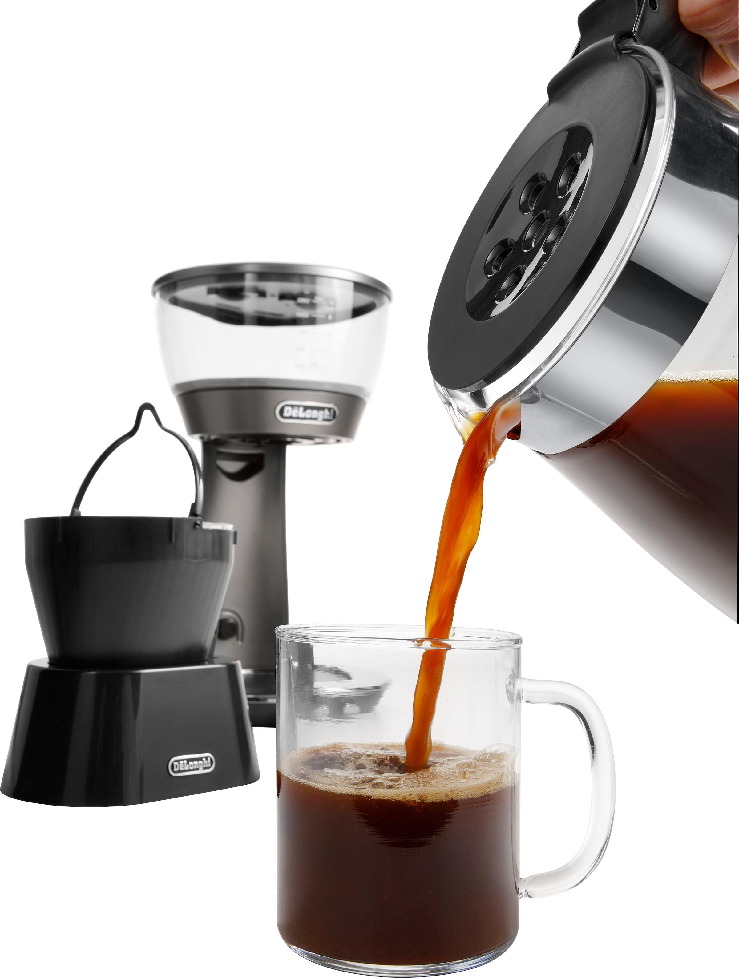 De'Longhi Filterkaffeemaschine »Clessidra ICM 17210«, 1,25 l Kaffeekanne, Papierfilter, nach zertifiziertem ECBE Standard