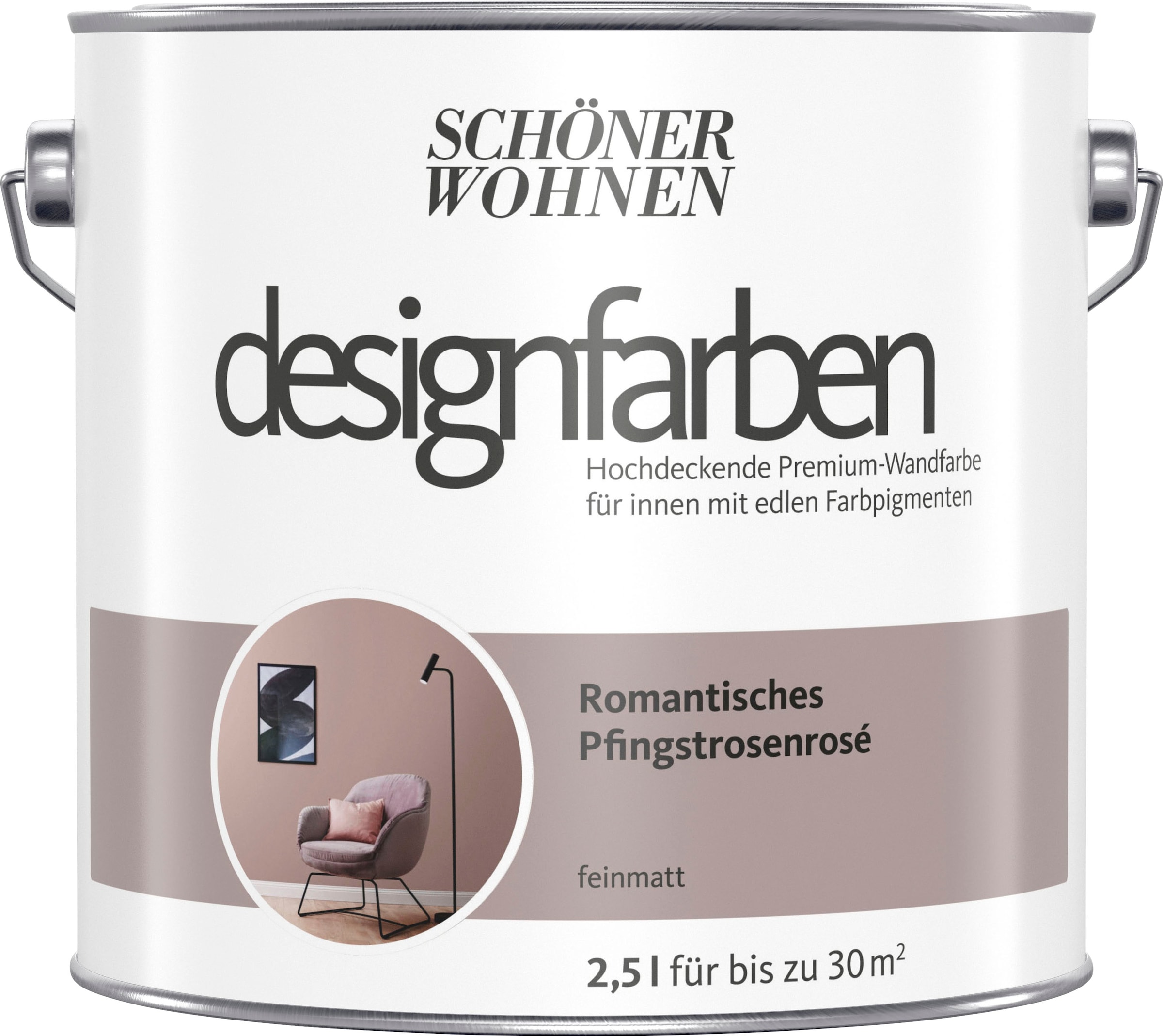 SCHÖNER WOHNEN FARBE Wand- und Deckenfarbe »designfarben Sonderedition«, hochdeckende Premium-Wandfarbe mit Spritzfrei-Formel