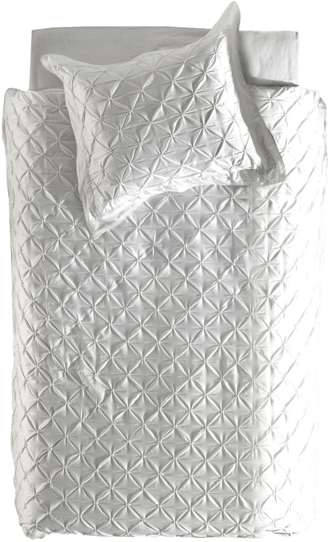 YELLOW Bettwäsche "Como-4" 2 Stk. tlg. Rautenmuster, 100% Baumwolle ab 135x günstig online kaufen