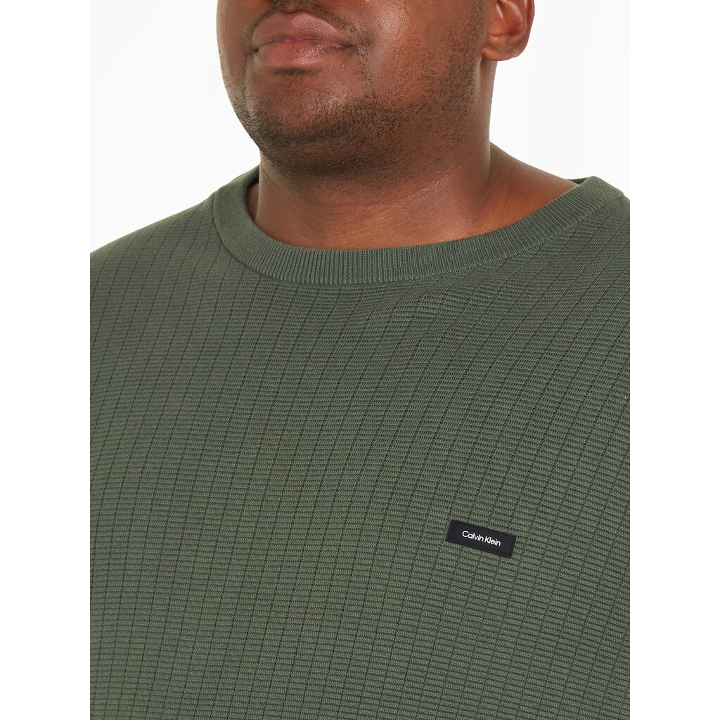 Calvin Klein Big&Tall Strickpullover »BT_STRUCTURE SWEATER«