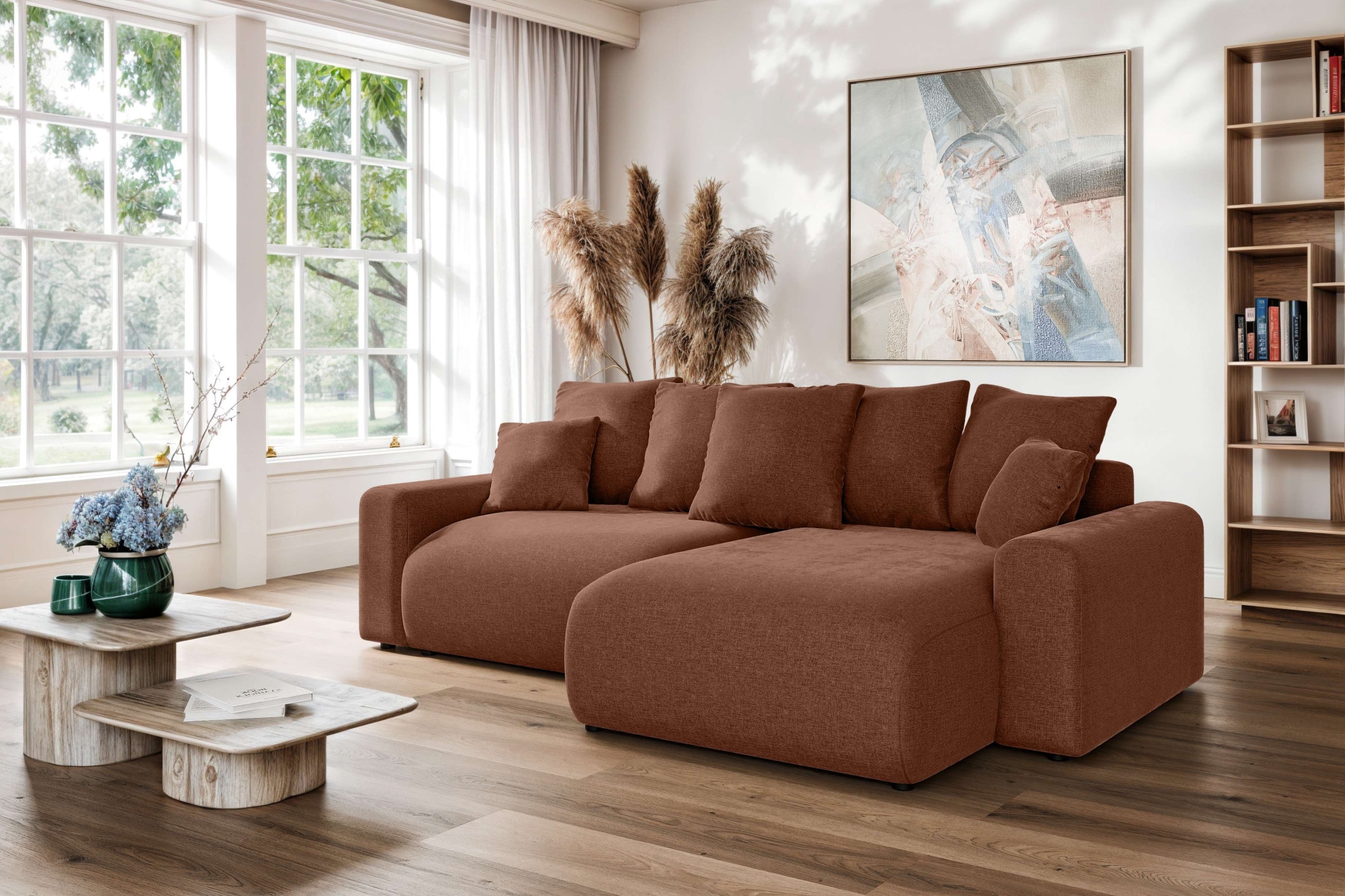 Home affaire Ecksofa "LAKESIDE klein mit Bettfunktion und Bettkasten, B/T/H günstig online kaufen