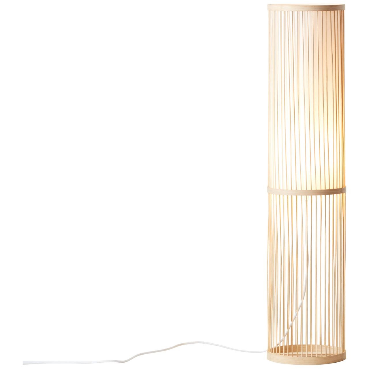 Brilliant Stehlampe »Nori«, 1 flammig, Leuchtmittel E27 | ohne Leuchtmittel, Stehlampe 1flg natur/weiß