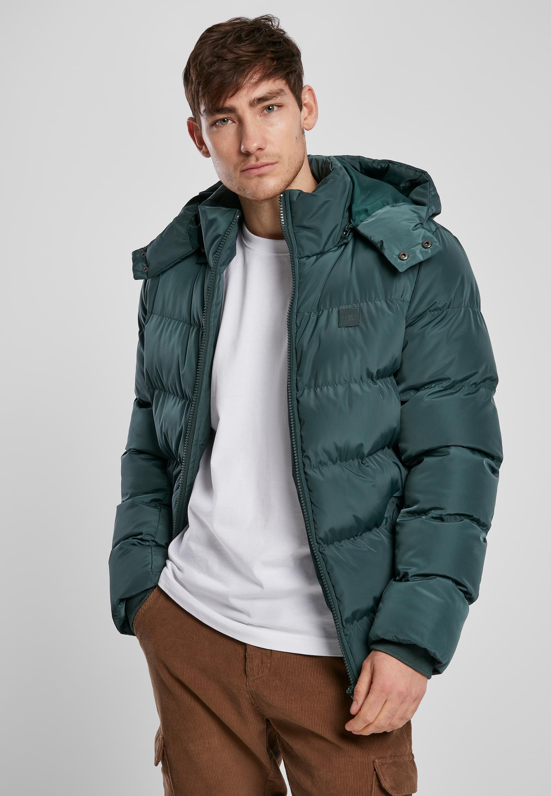 URBAN CLASSICS Allwetterjacke »Urban Classics Herren Hooded Puffer Jacket«, (1 St.), mit Kapuze