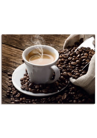 Artland Paveikslas »Heißer Kaffee - dampfender...
