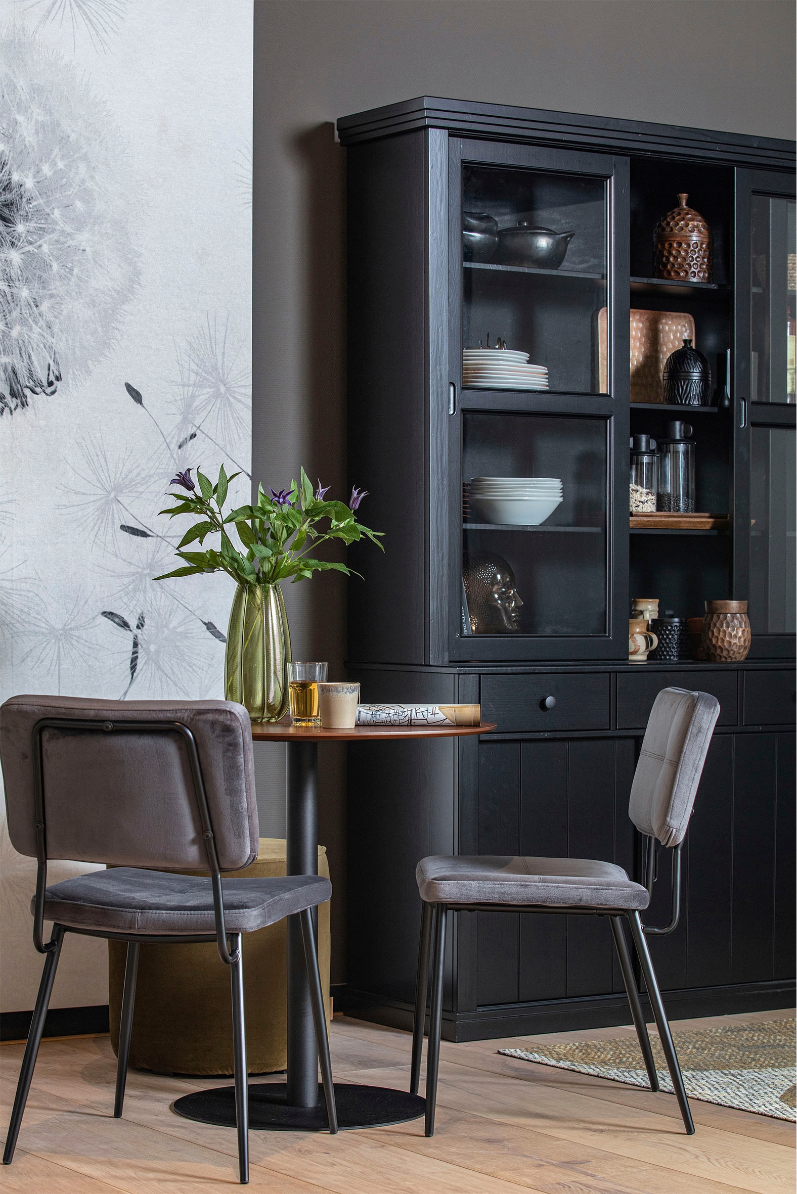 WOOOD Buffet »Lagos«, viel Stauraum, mit Glastüren, H 213 cm x B 163 cm