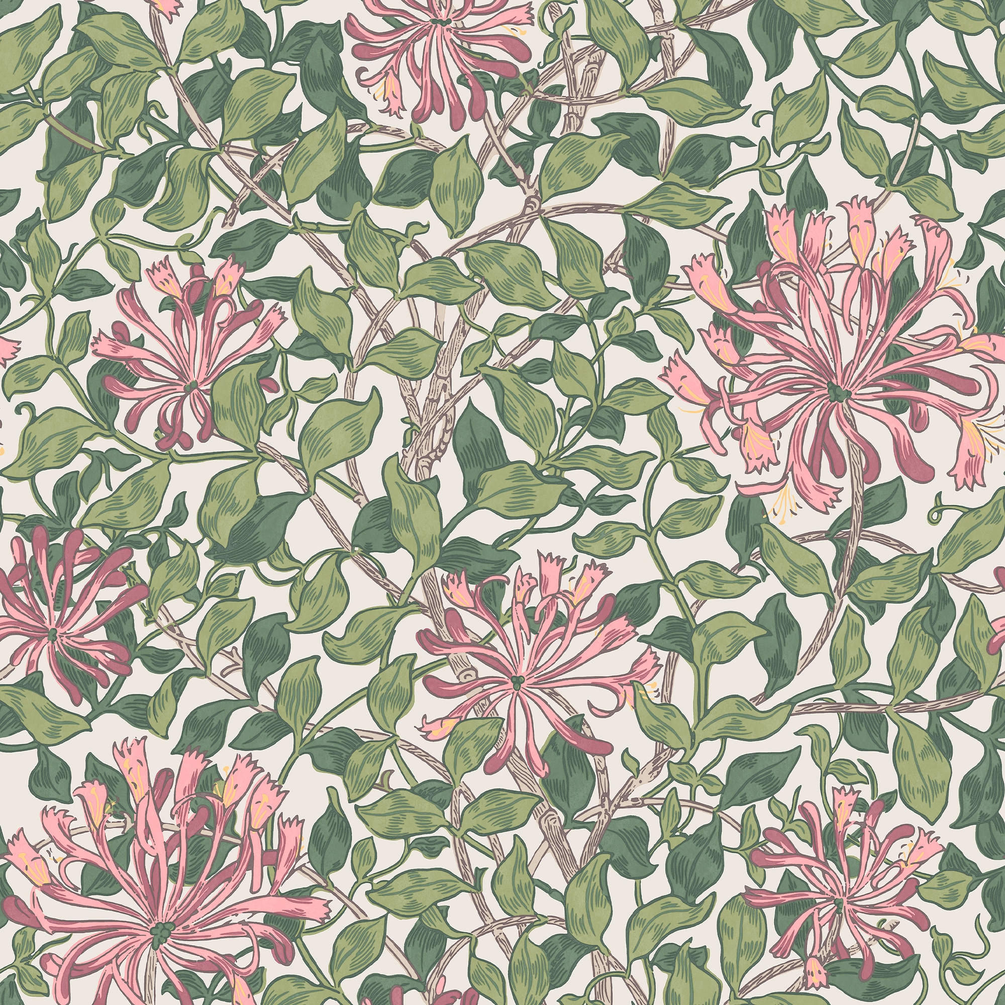 WILLIAM MORRIS AT HOME Vliestapete »Honeysuckle Blossom«, Motiv, Design Tapeten