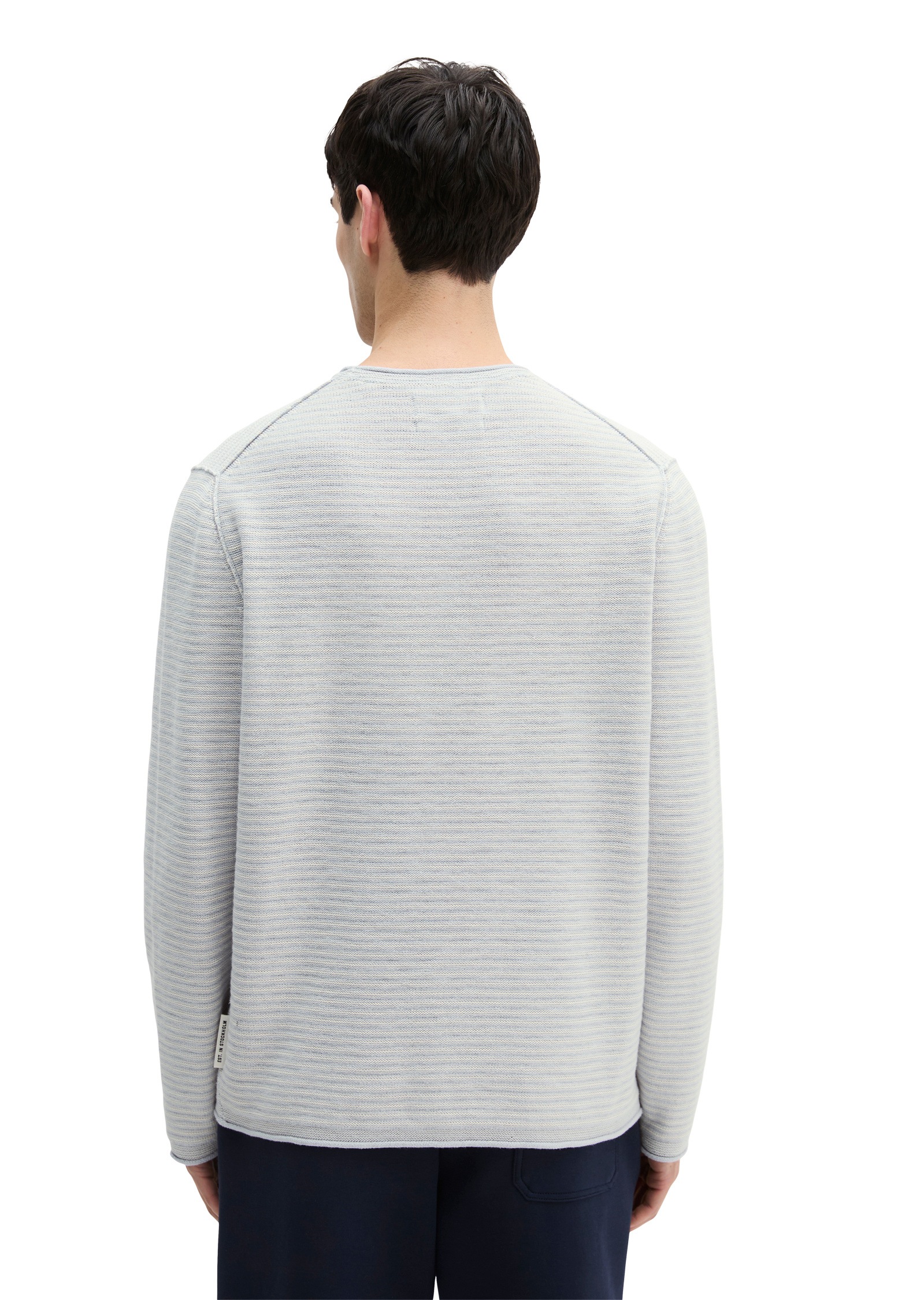 Thumbnail - Marc OPolo Rundhalspullover "aus Bio-Baumwolle und Leinen"