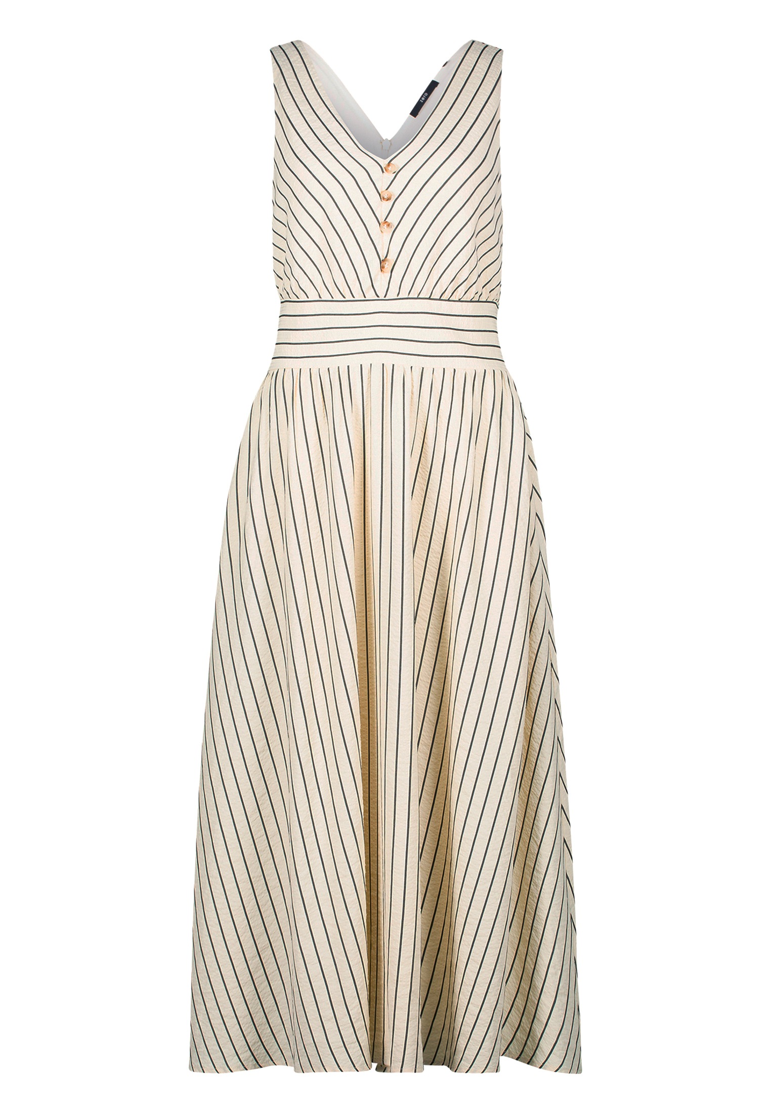 Zero Midikleid "zero Damen Sommerkleid Midikleid mit Streifen", Knopfleiste günstig online kaufen