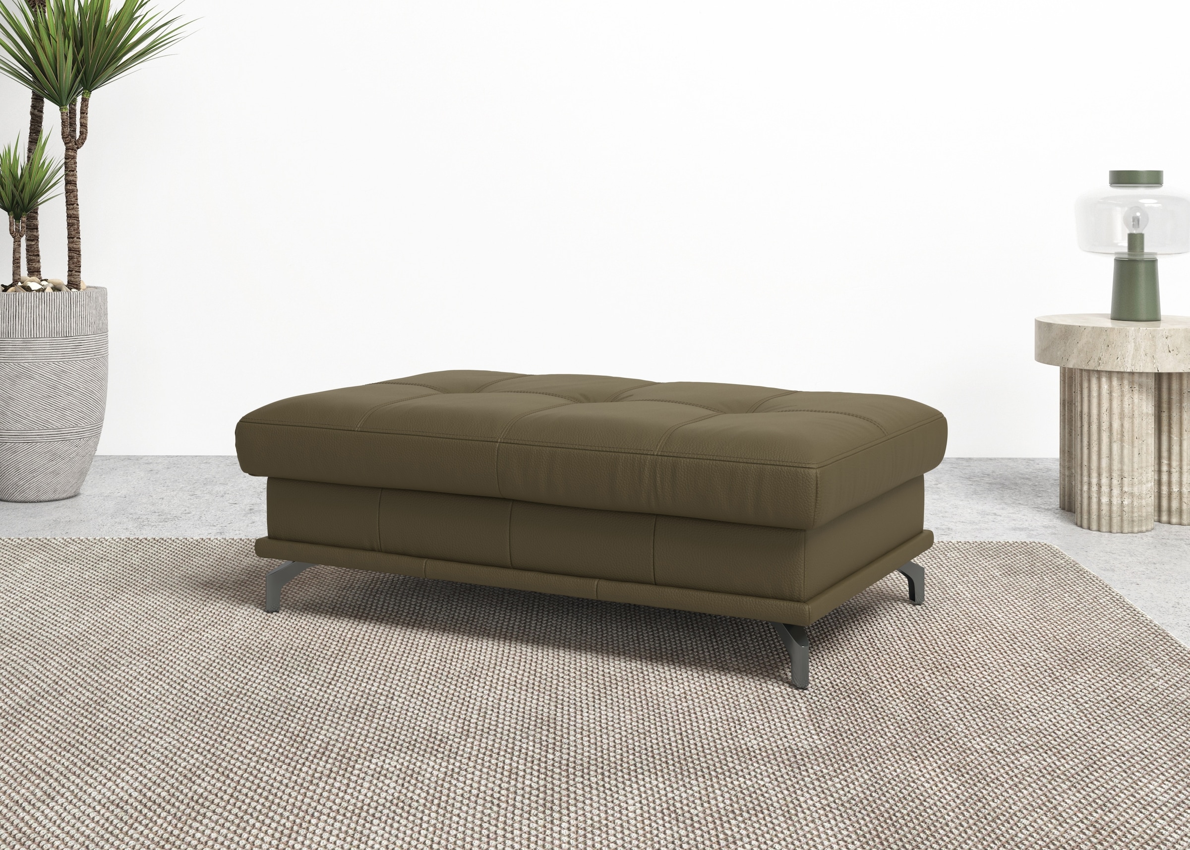 OTTO home Polsterhocker "Costello, B: 133 cm" individuell zu kombinieren, Federkern