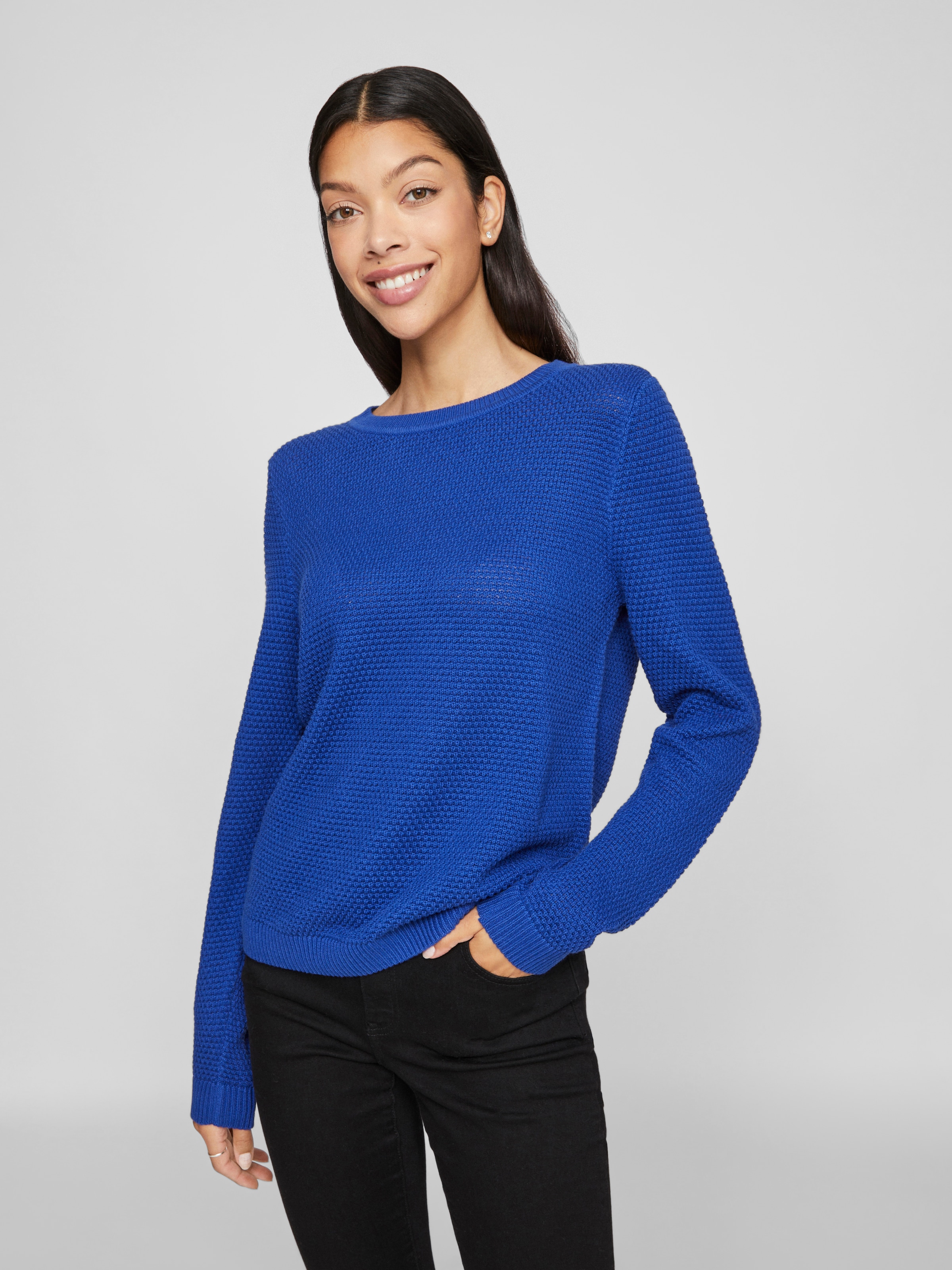 Vila Rundhalspullover "VIDALO O-NECK L/S KNIT TOP- NOOS" günstig online kaufen