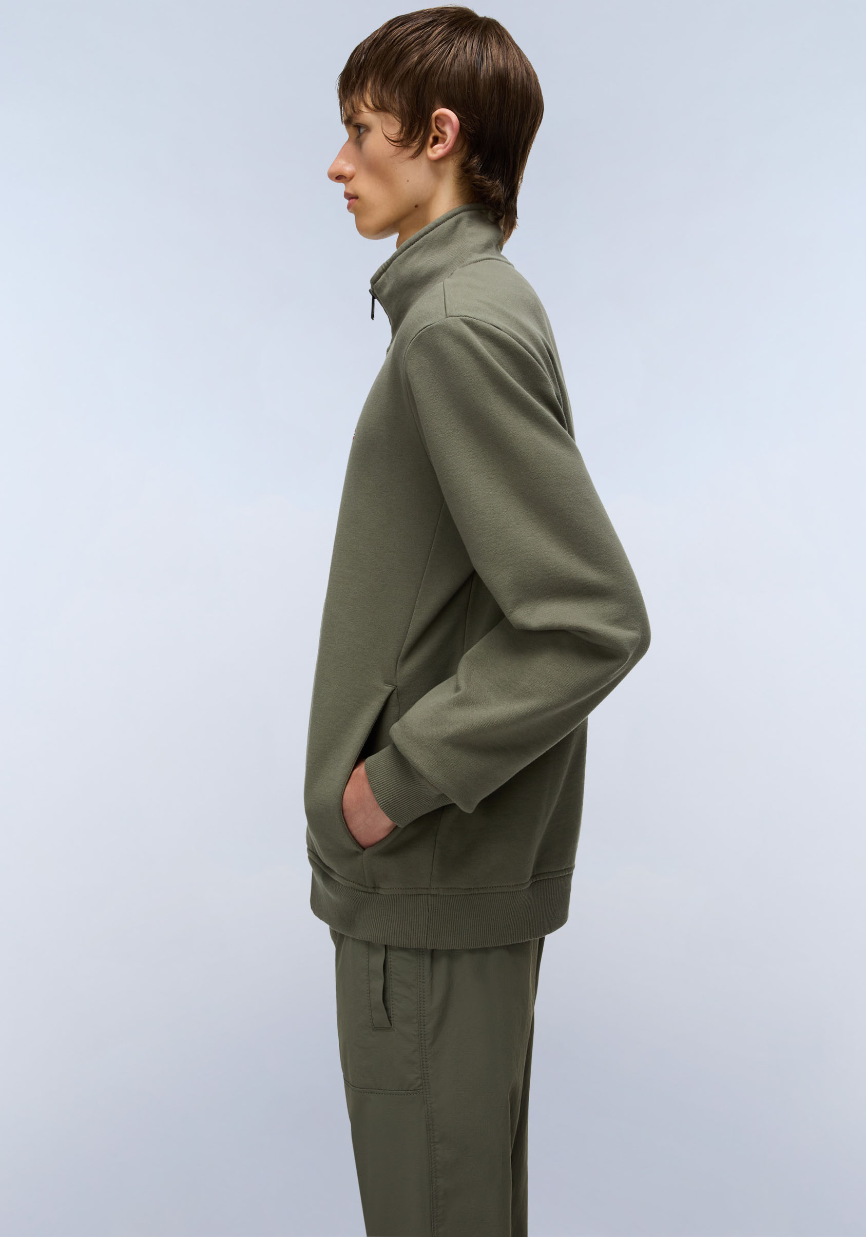 Thumbnail - Napapijri Sweatjacke "BALIS FZ" mit Reißverschluss, aus Baumwollmischung, mit Stehkragen