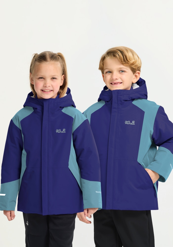 Jack Wolfskin Skijacke "SNOWFLASH JKT K" Winterjacke für Kinder, wasserdicht, warm