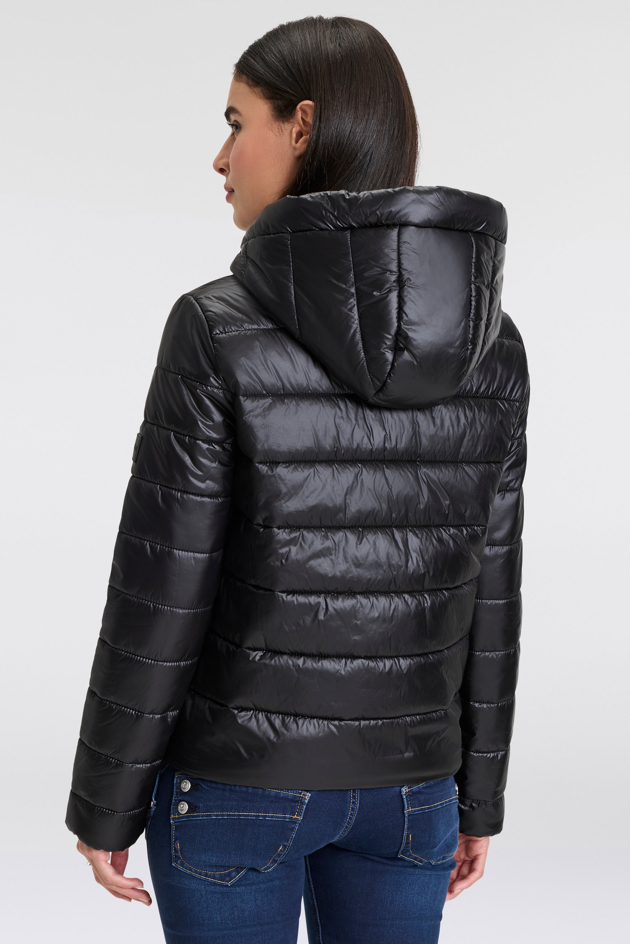 BOSS ORANGE Outdoorjacke »Palatori Premium Damenmode«, mit Kapuze, mit Kapuze