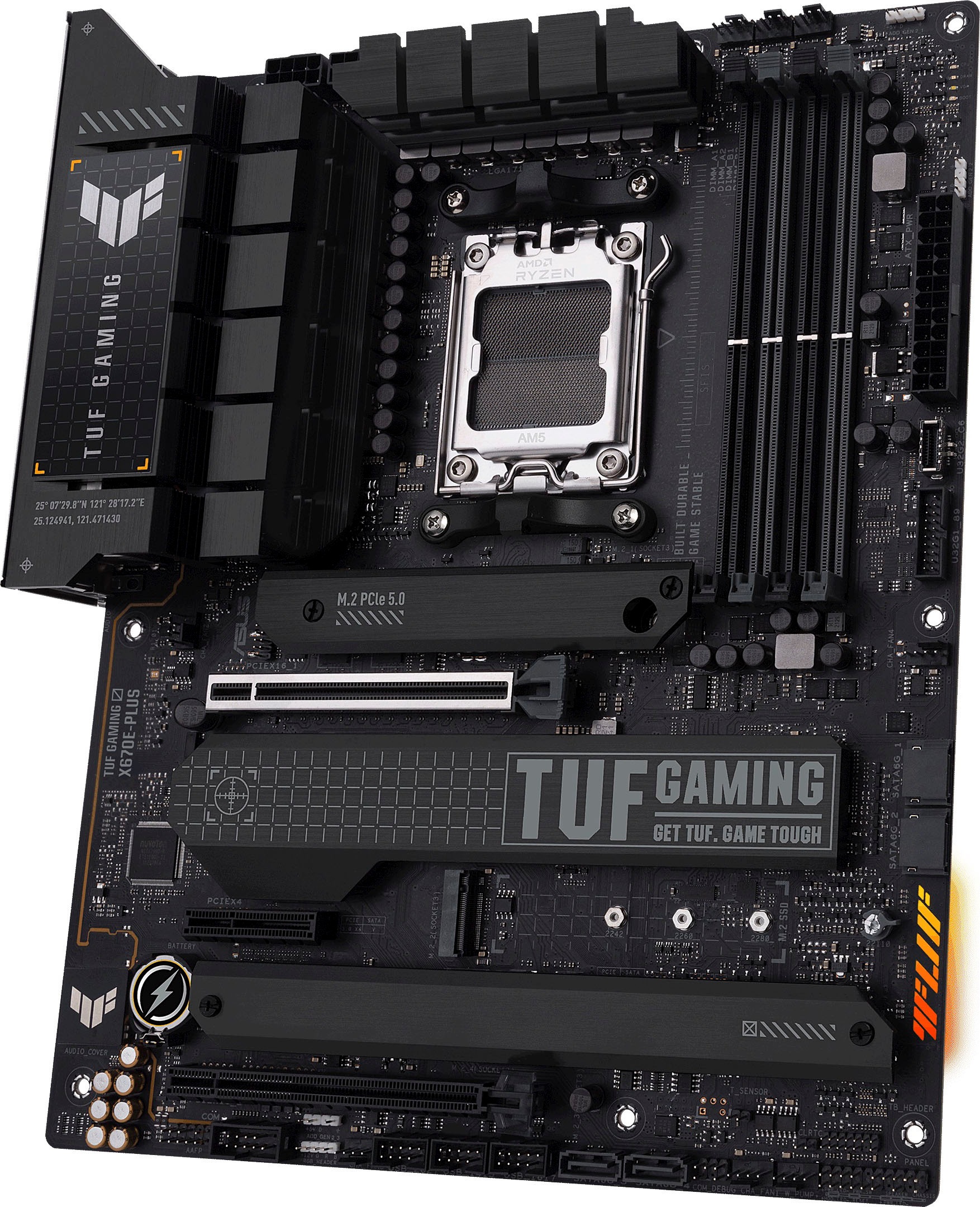 Asus Mainboard »TUF GAMING X670E-PLUS«, Ryzen 7000, ATX, PCIe 5.0, DDR5-Speicher, 4x M.2, USB 3.2 Gen