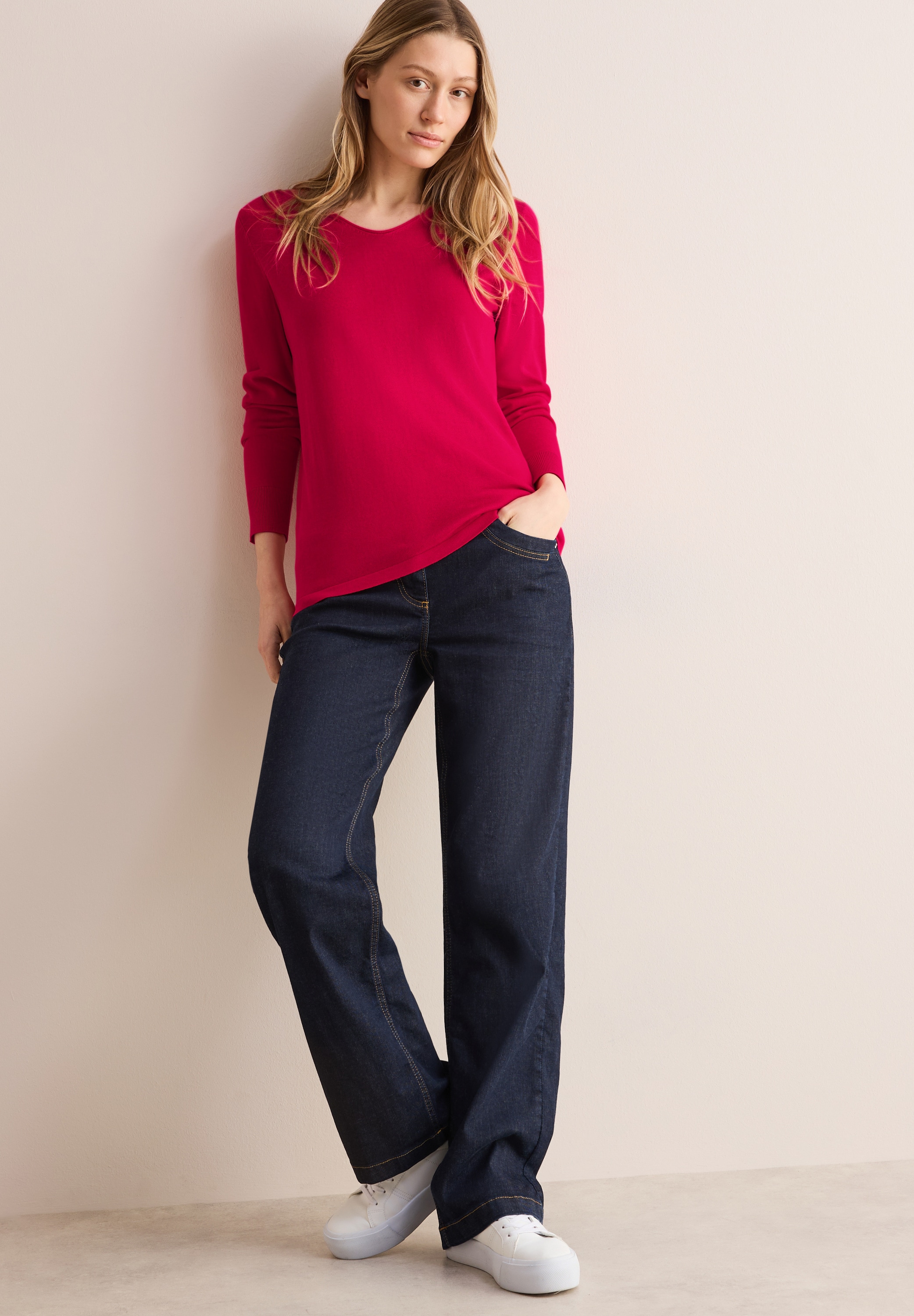 Cecil Strickpullover, mit V-Ausschnitt