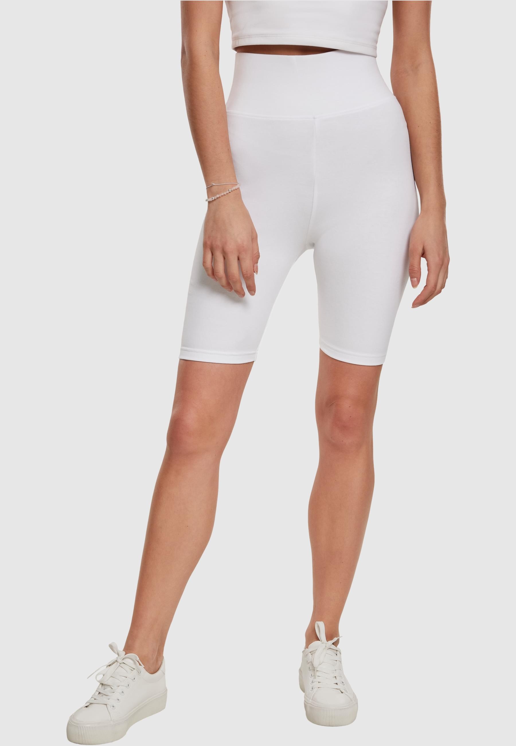 URBAN CLASSICS Stoffhose »Urban Classics Damen Ladies High Waist Cycle Shorts«, (1 tlg.)