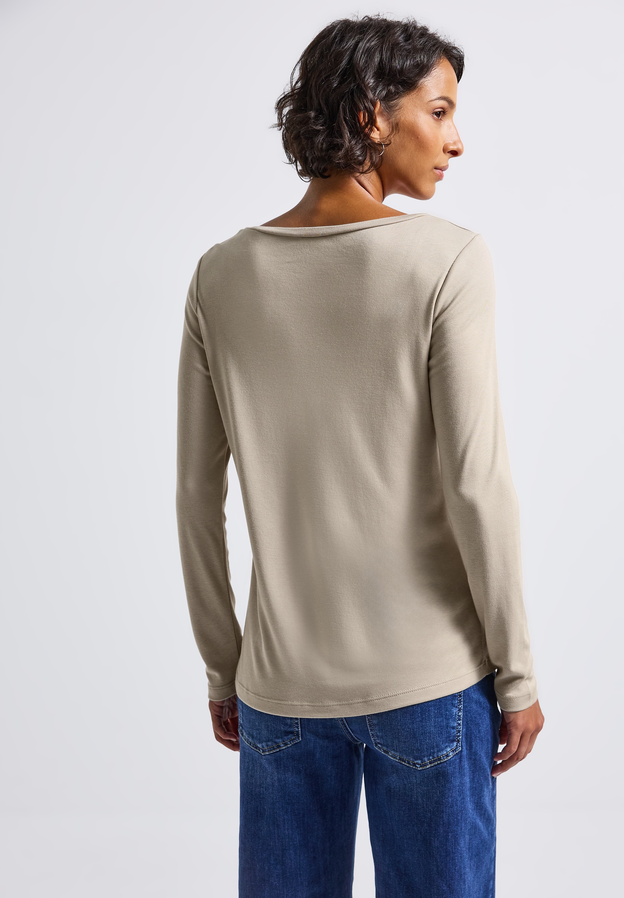 STREET ONE Langarmshirt im soften Baumwoll-Mix günstig online kaufen