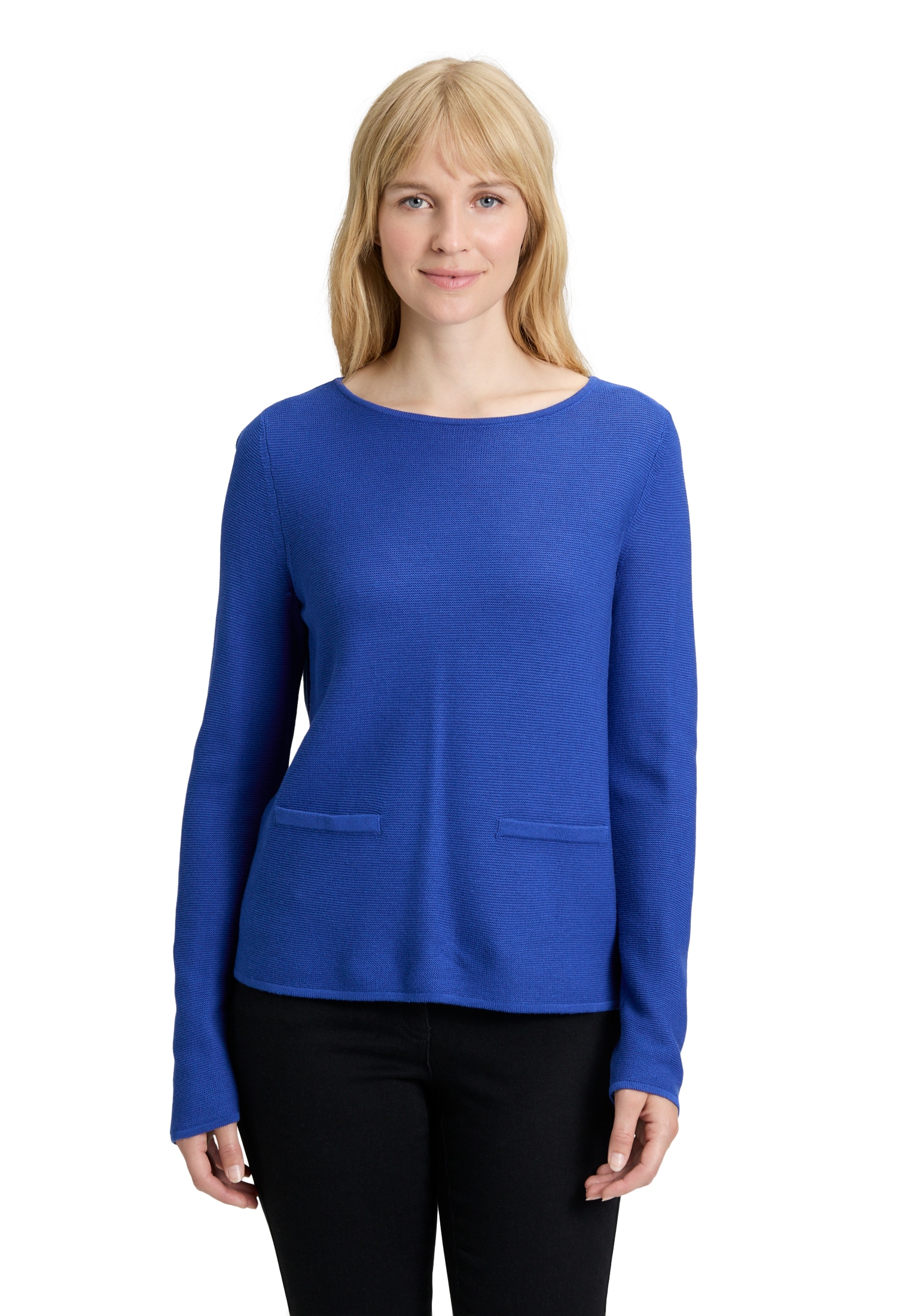 Betty Barclay Strickpullover "Damen Feinstrickpullover mit aufgesetzten Tas günstig online kaufen